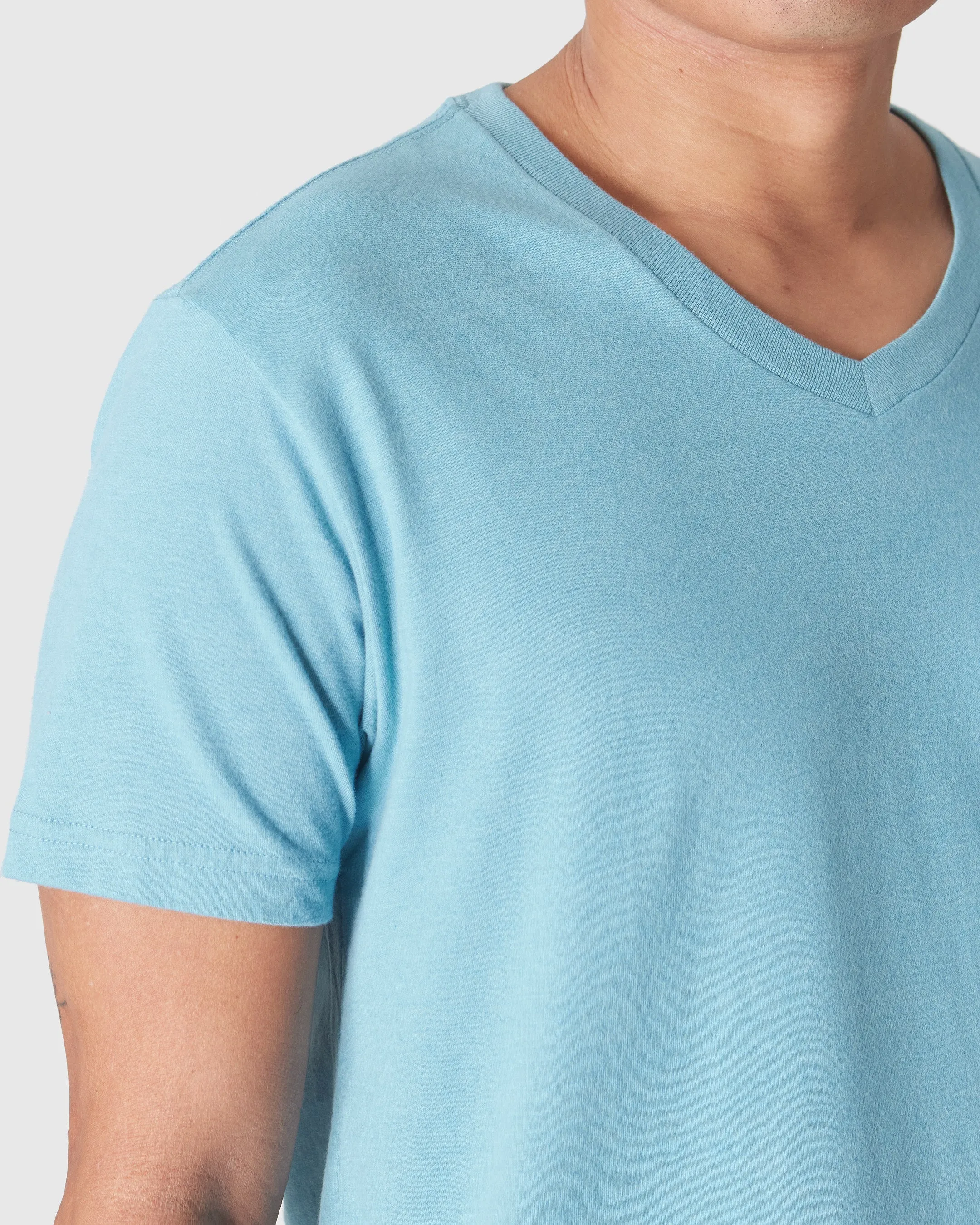 Heather Voyager Short Sleeve Vee Neck T-Shirt sold by True Classic product image thumbnail 5