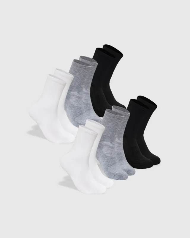 Combo Half Crew Socks 6-Pack sold by True Classic