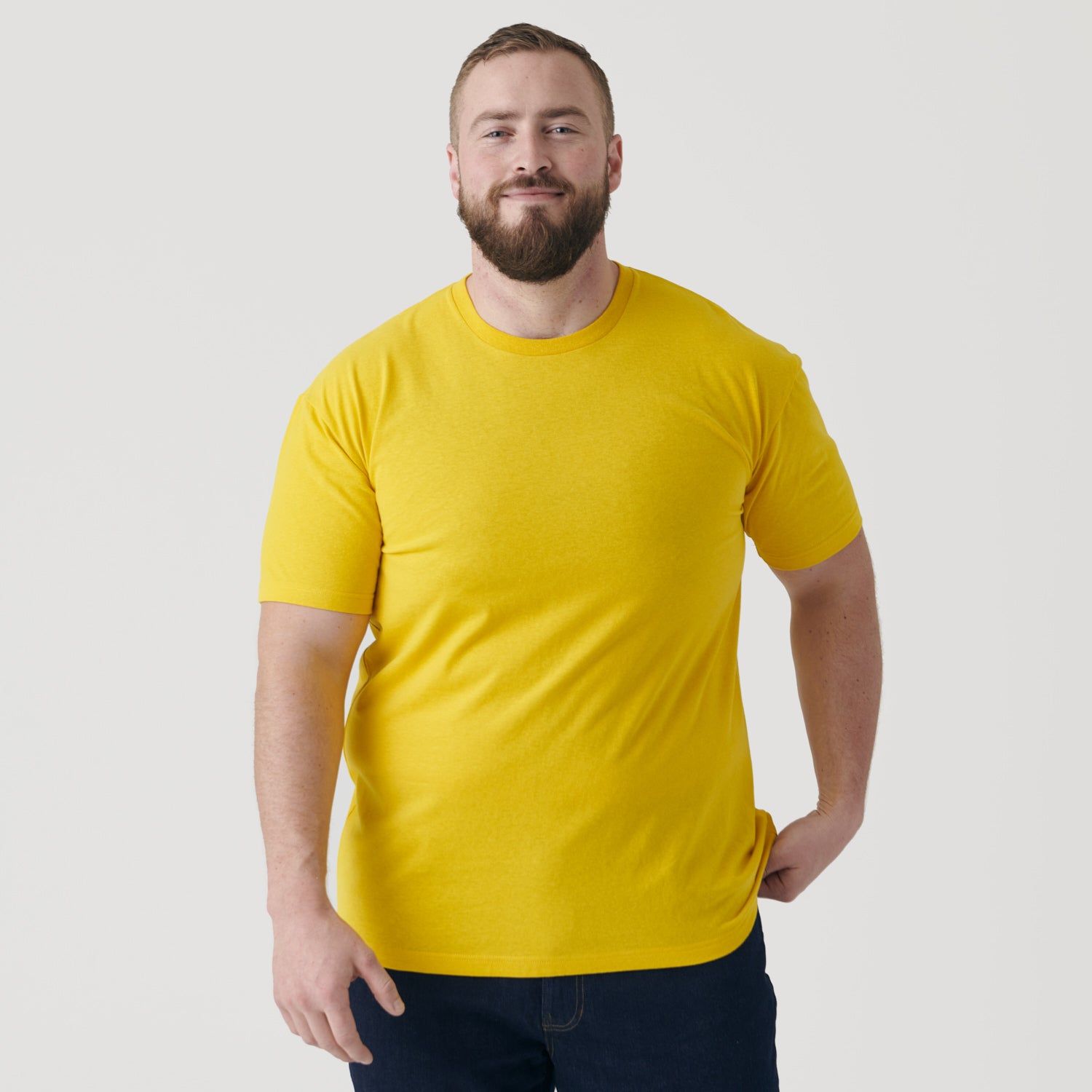 Yellow Crew Neck T-Shirt sold by True Classic product image thumbnail 5