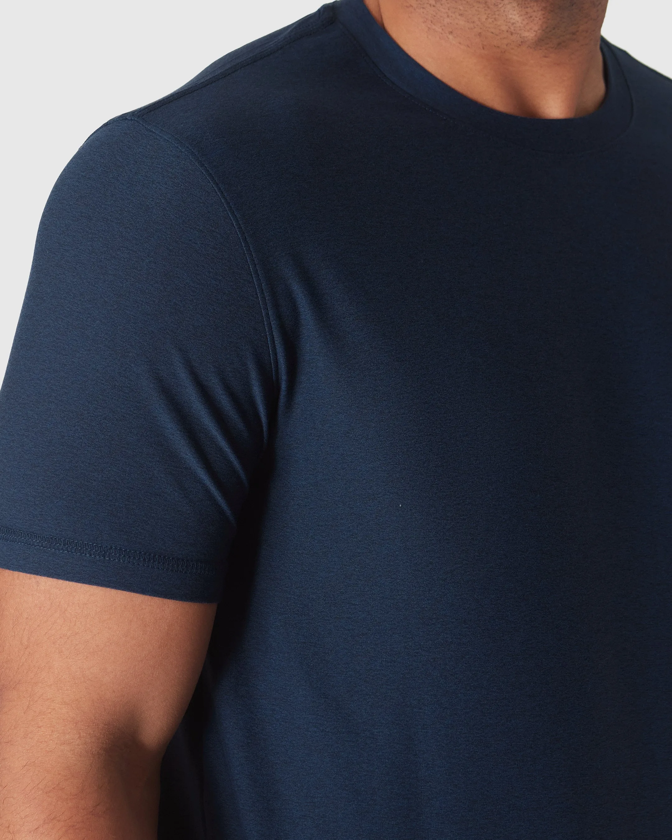Dark Heather Cadet Active Crew Neck Tee sold by True Classic product image thumbnail 5