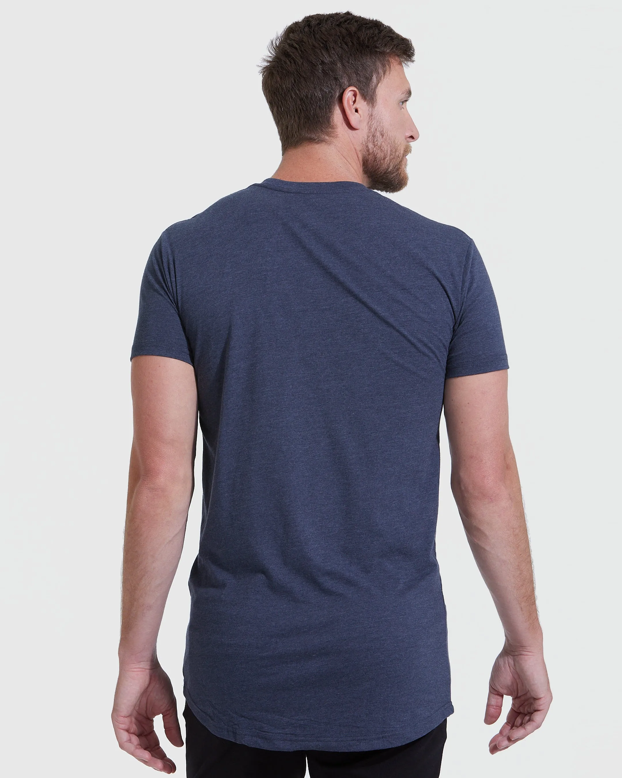 All Heather Tall Round Hem Crew Neck T-Shirt 6-Pack sold by True Classic product image thumbnail 4