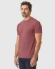 Heather Crimson Short Sleeve Crew Neck Tee sold by True Classic