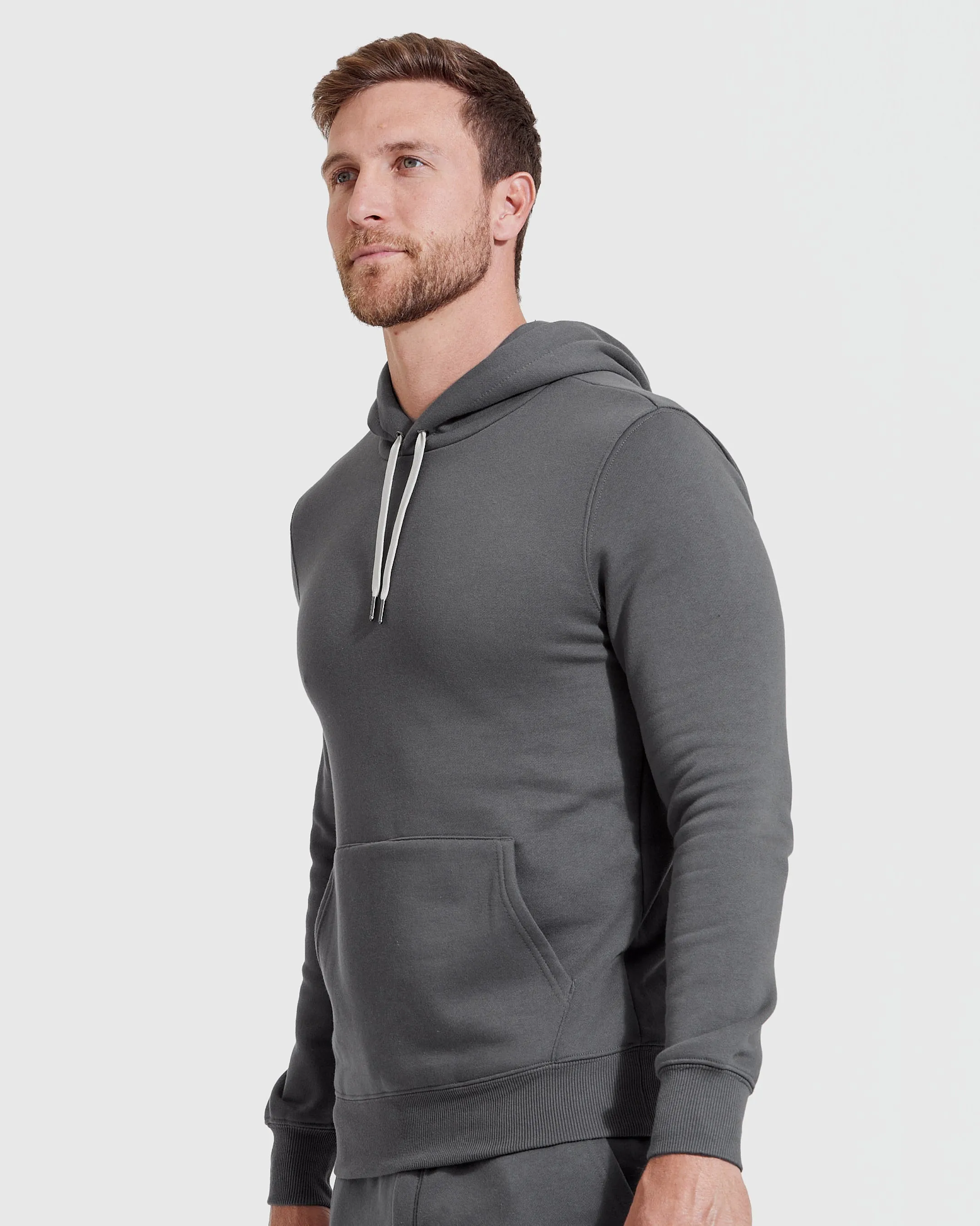 Carbon Fleece French Terry Pullover Hoodie sold by True Classic product image thumbnail 3