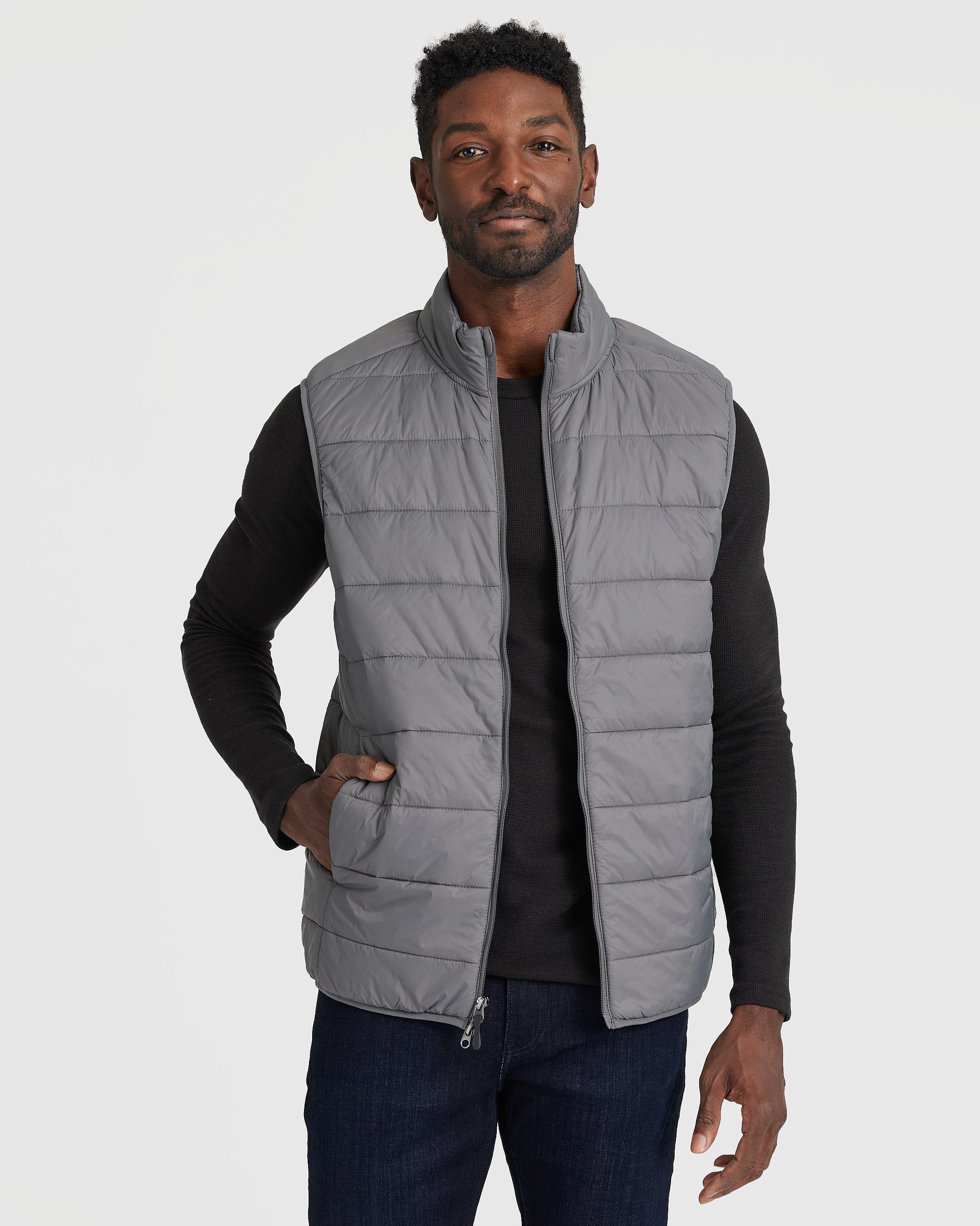 Gunmetal Puffer Vest sold by True Classic product image thumbnail 3