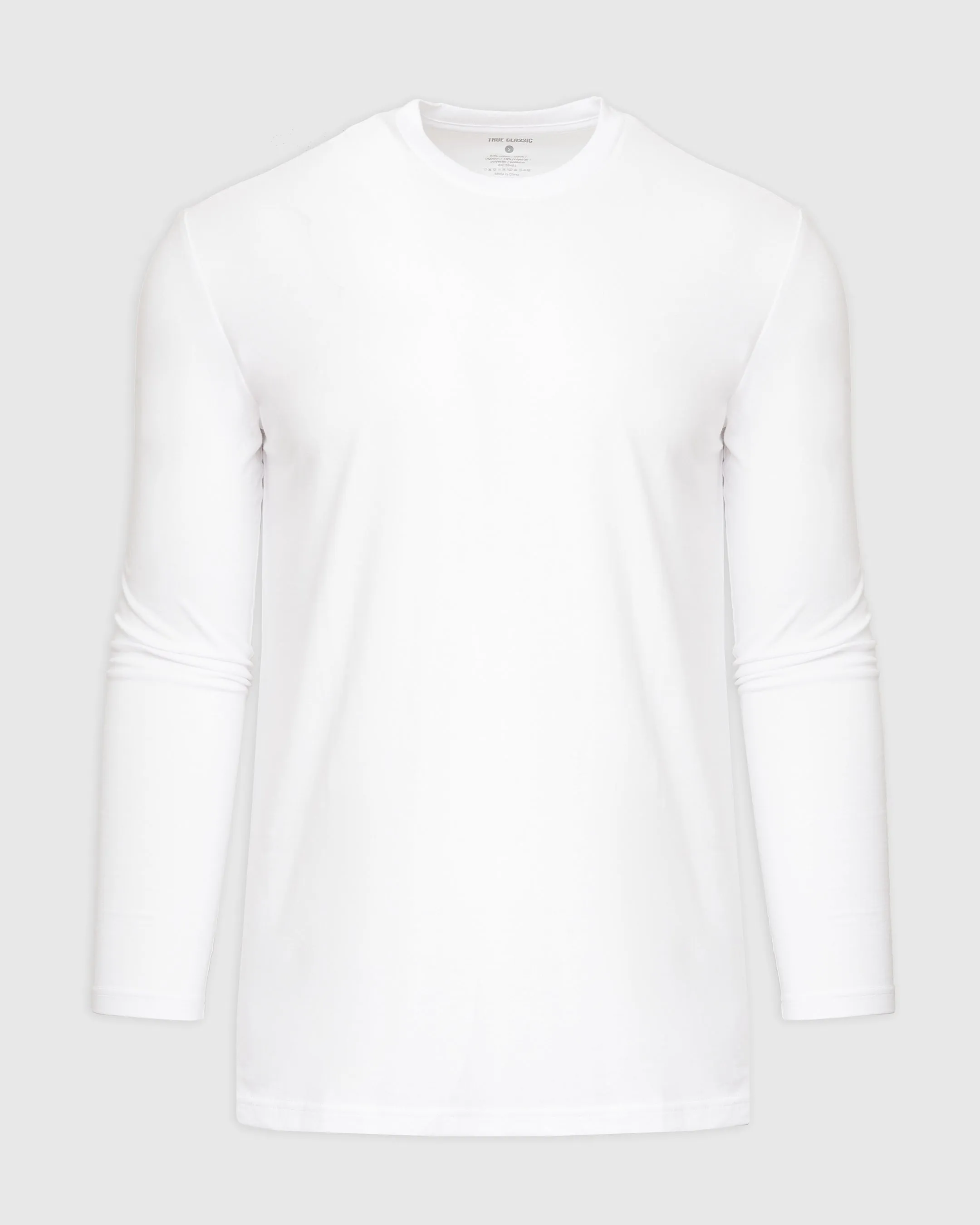 White Tall Long Sleeve T-Shirt sold by True Classic product image thumbnail 2