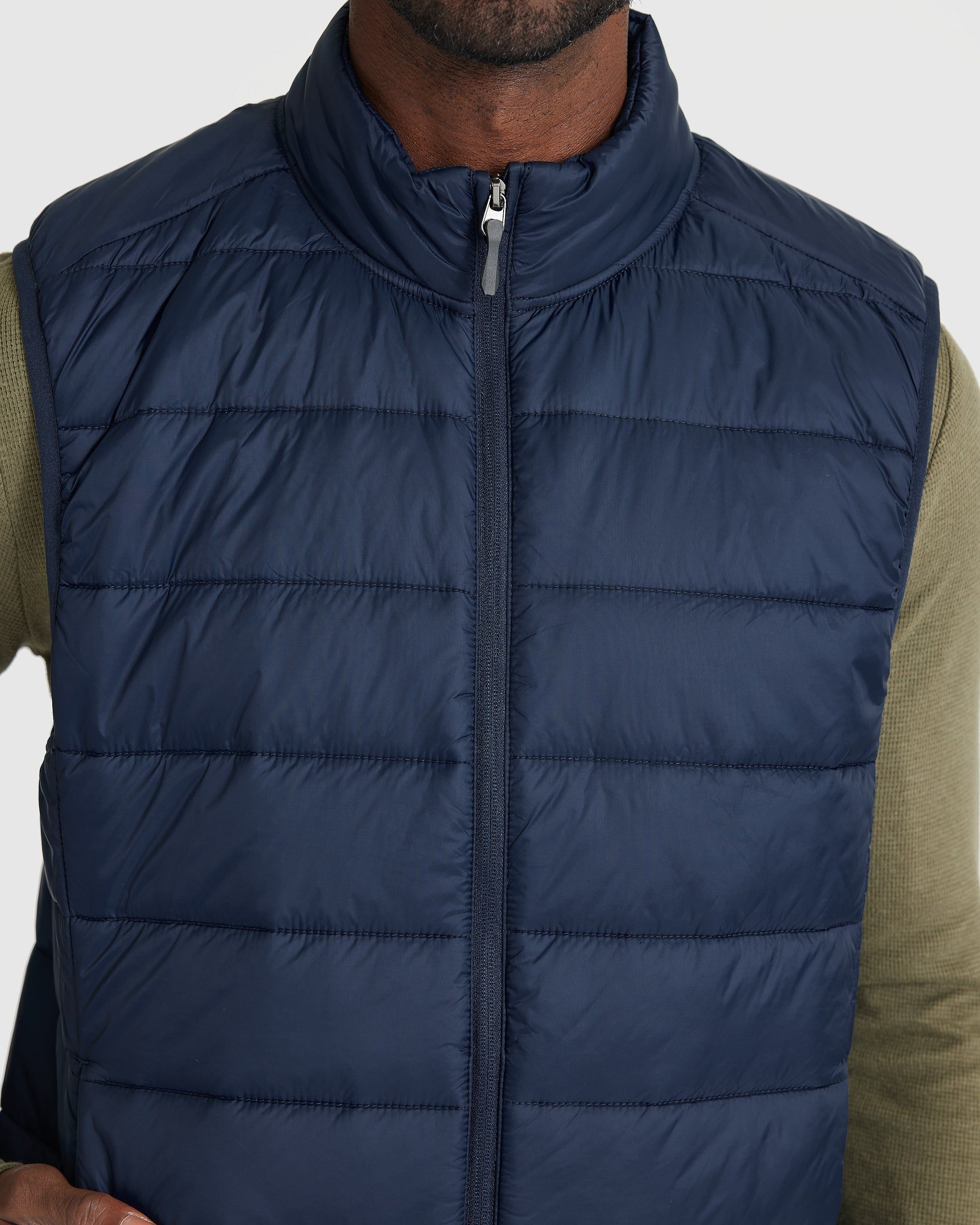 Navy Puffer Vest sold by True Classic product image thumbnail 5