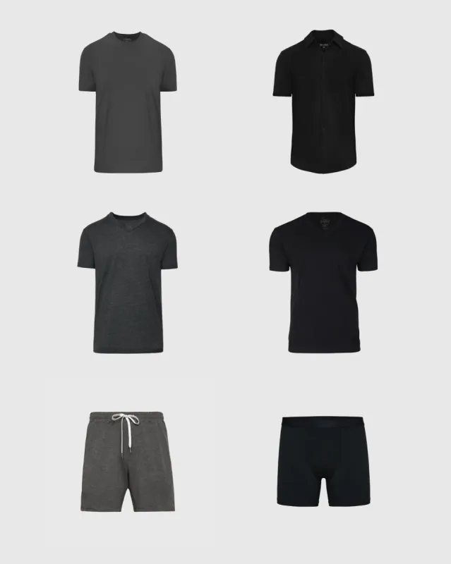 Try 1 of Everything 6-Pack - Gray & Black sold by True Classic