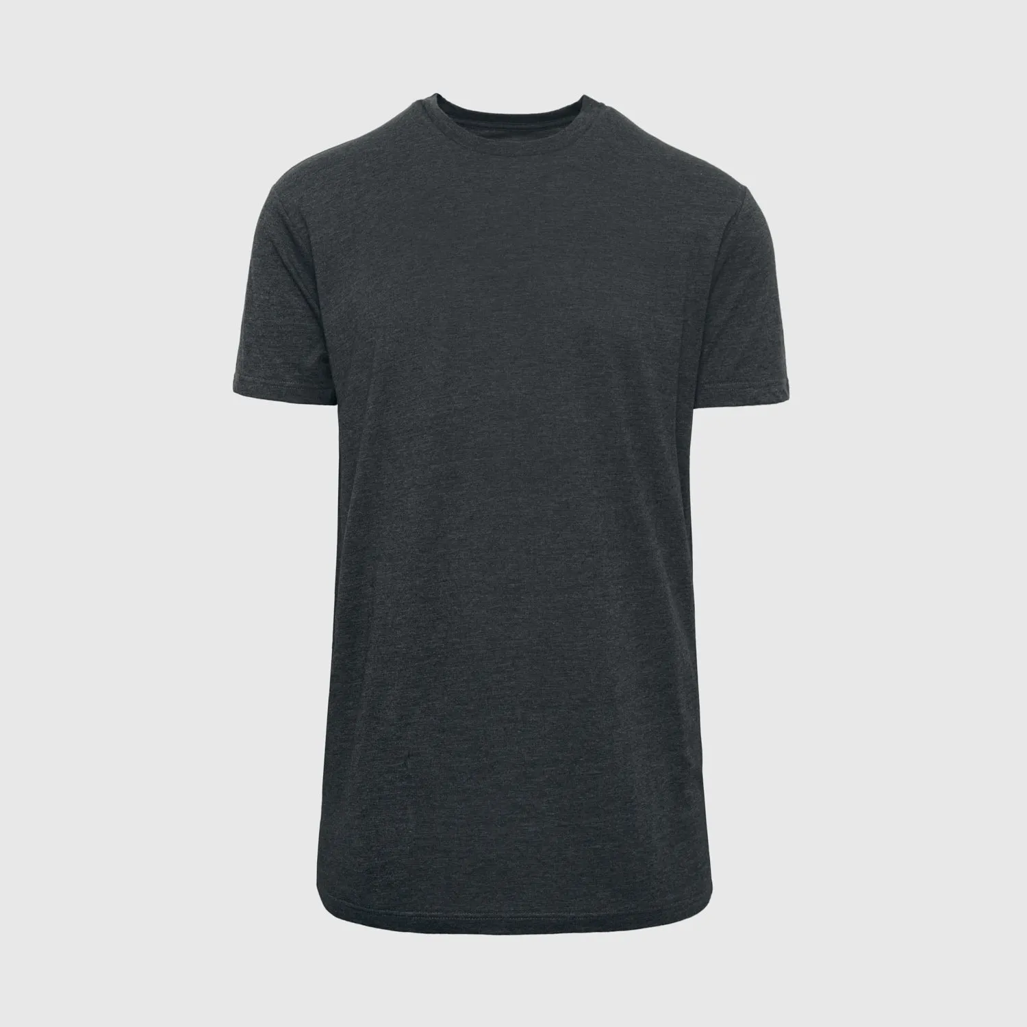 Charcoal Heather Gray Tall Round Hem Crew Neck T-Shirt sold by True Classic product image thumbnail 2