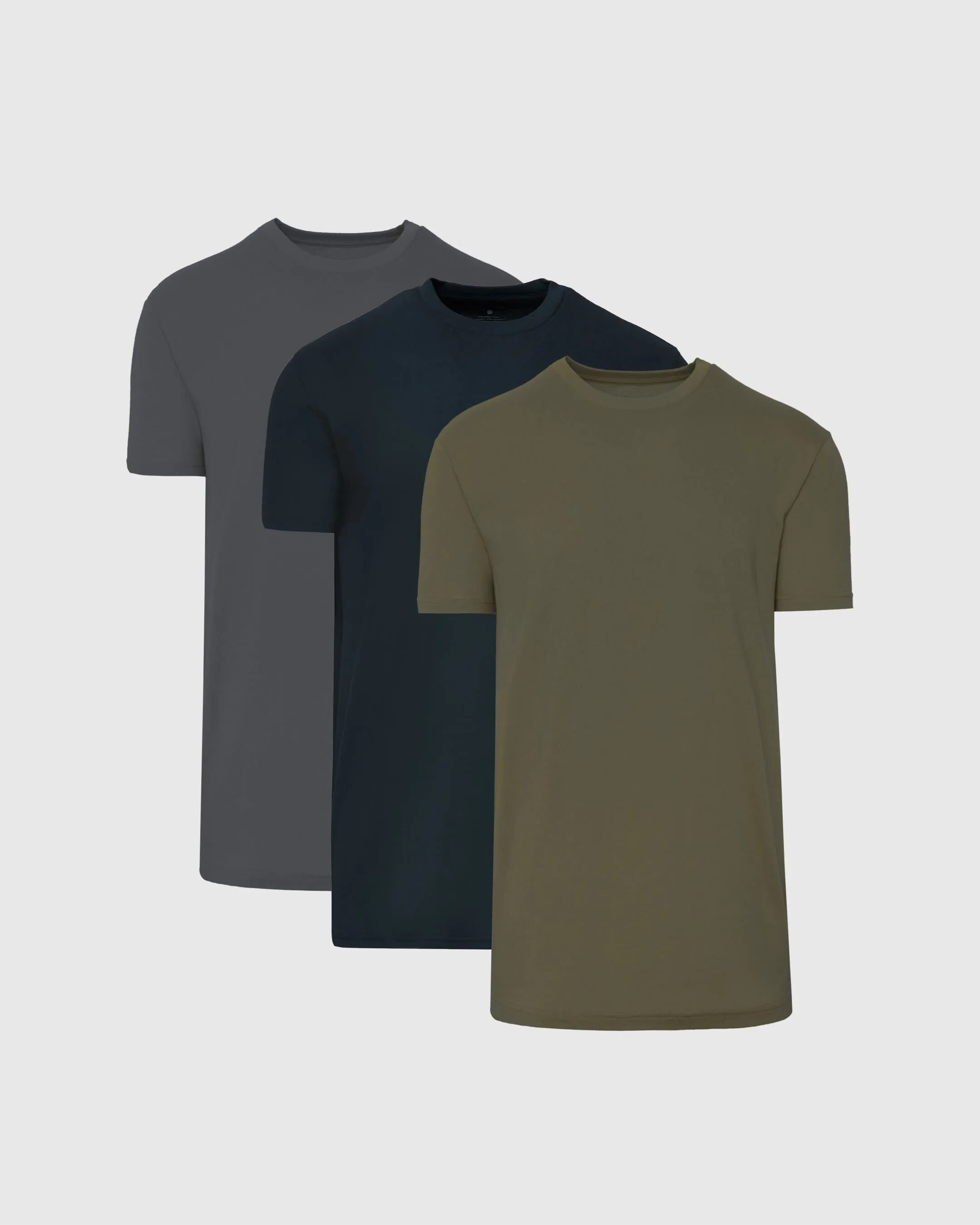 Color Tall Straight Hem Crew Neck T-Shirt 3-Pack sold by True Classic