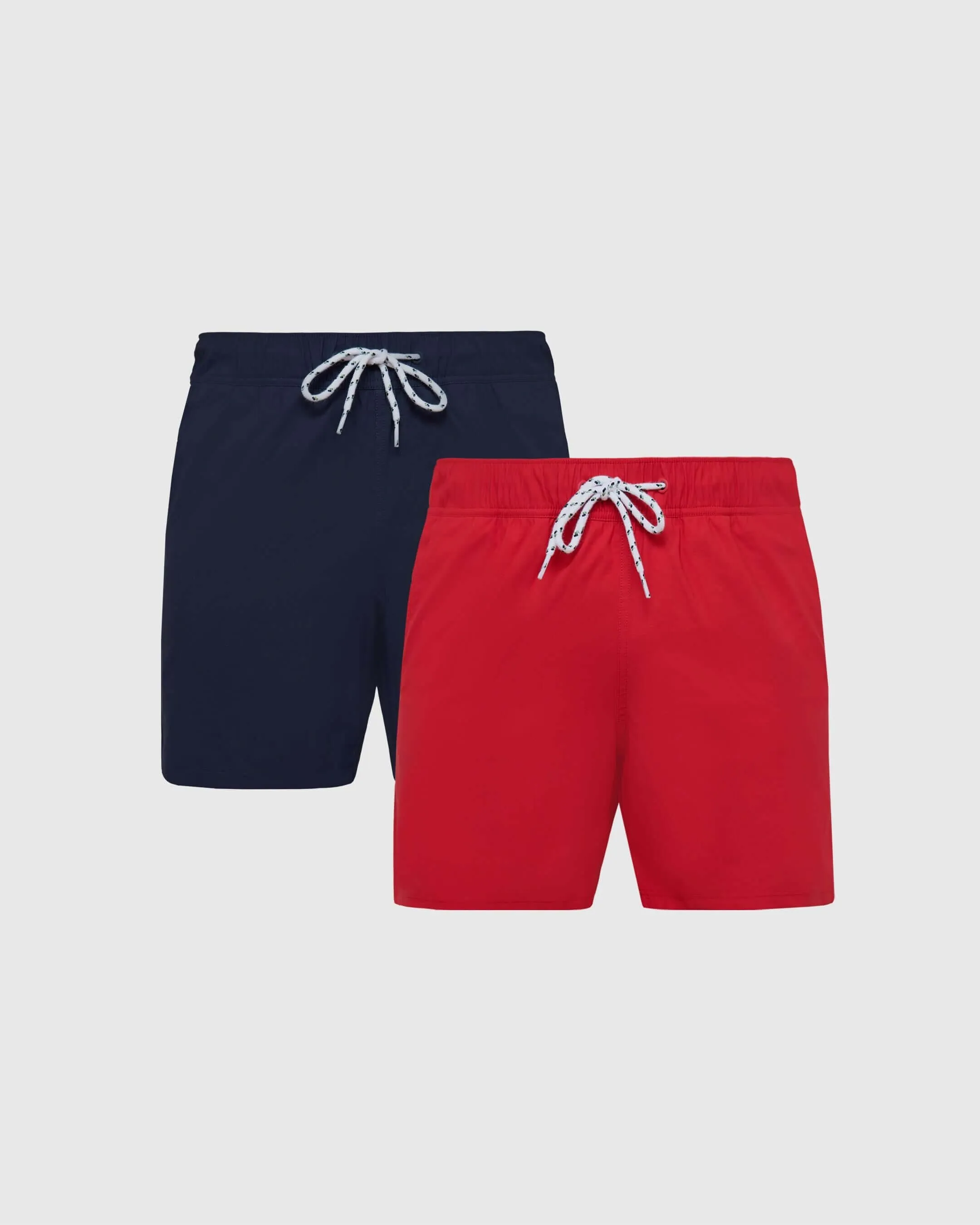 Navy & Fiery Swim Trunk 2-Pack sold by True Classic