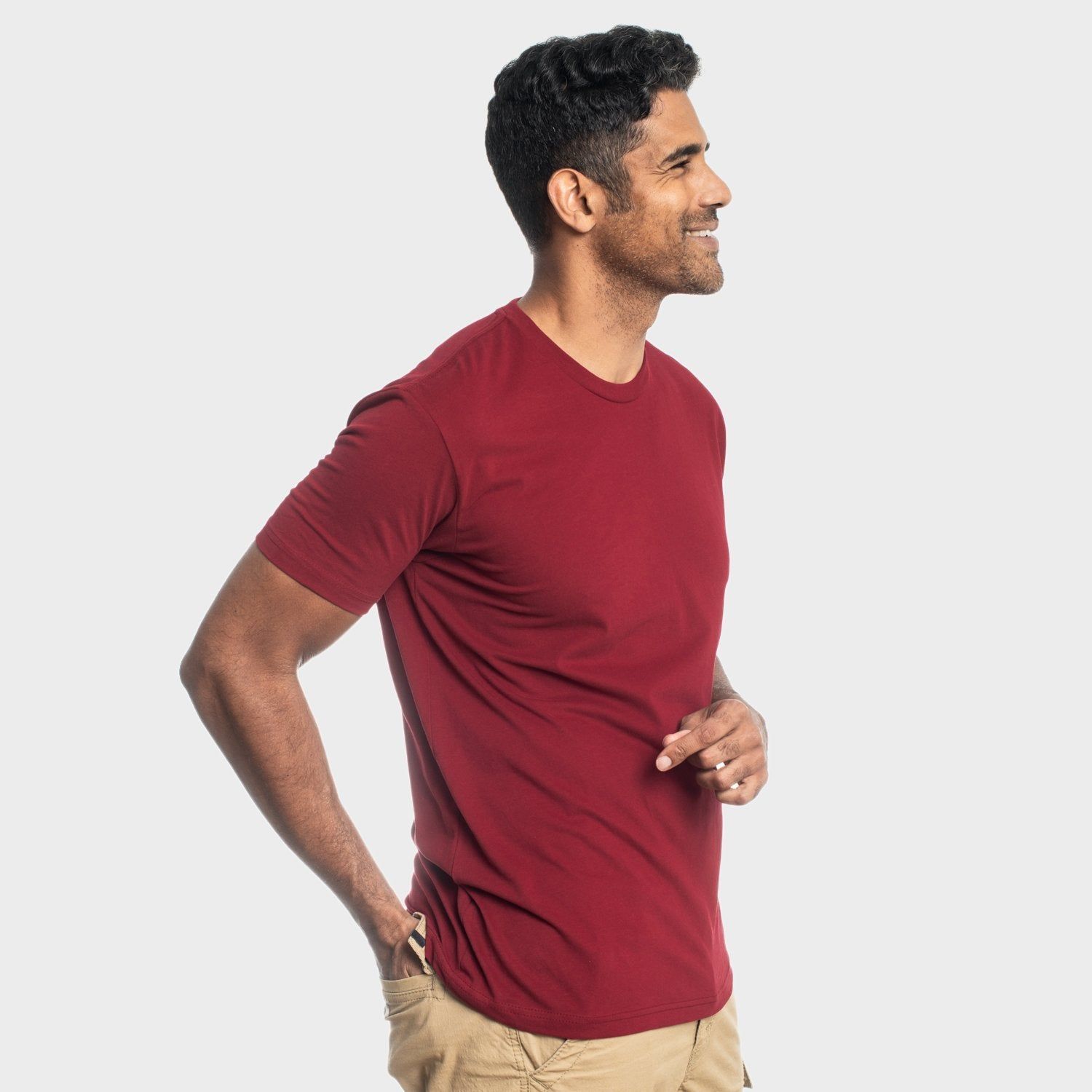 Cardinal Red Crew Neck T-Shirt sold by True Classic product image thumbnail 4