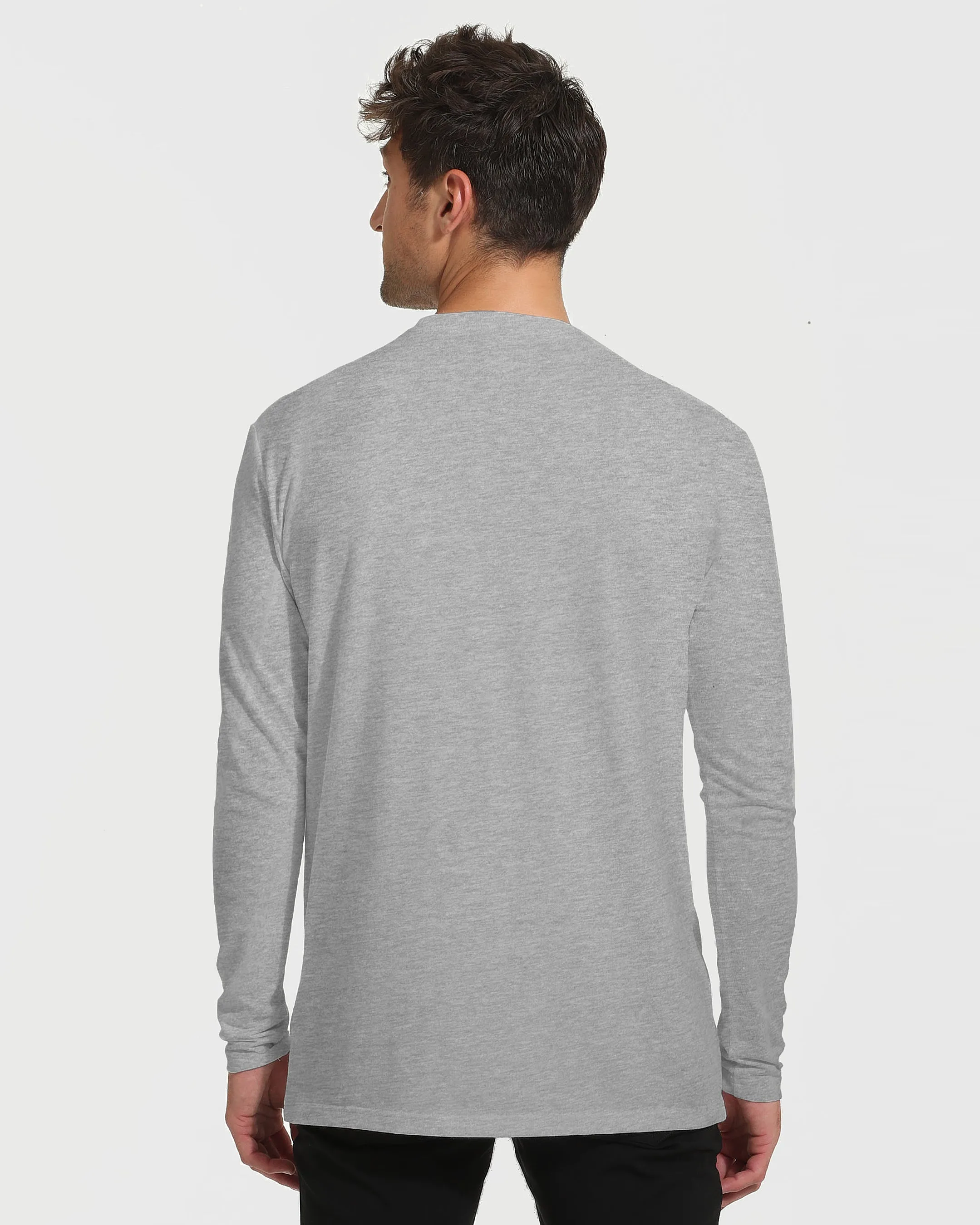 Heather Gray Tall Long Sleeve T-Shirt sold by True Classic product image thumbnail 3