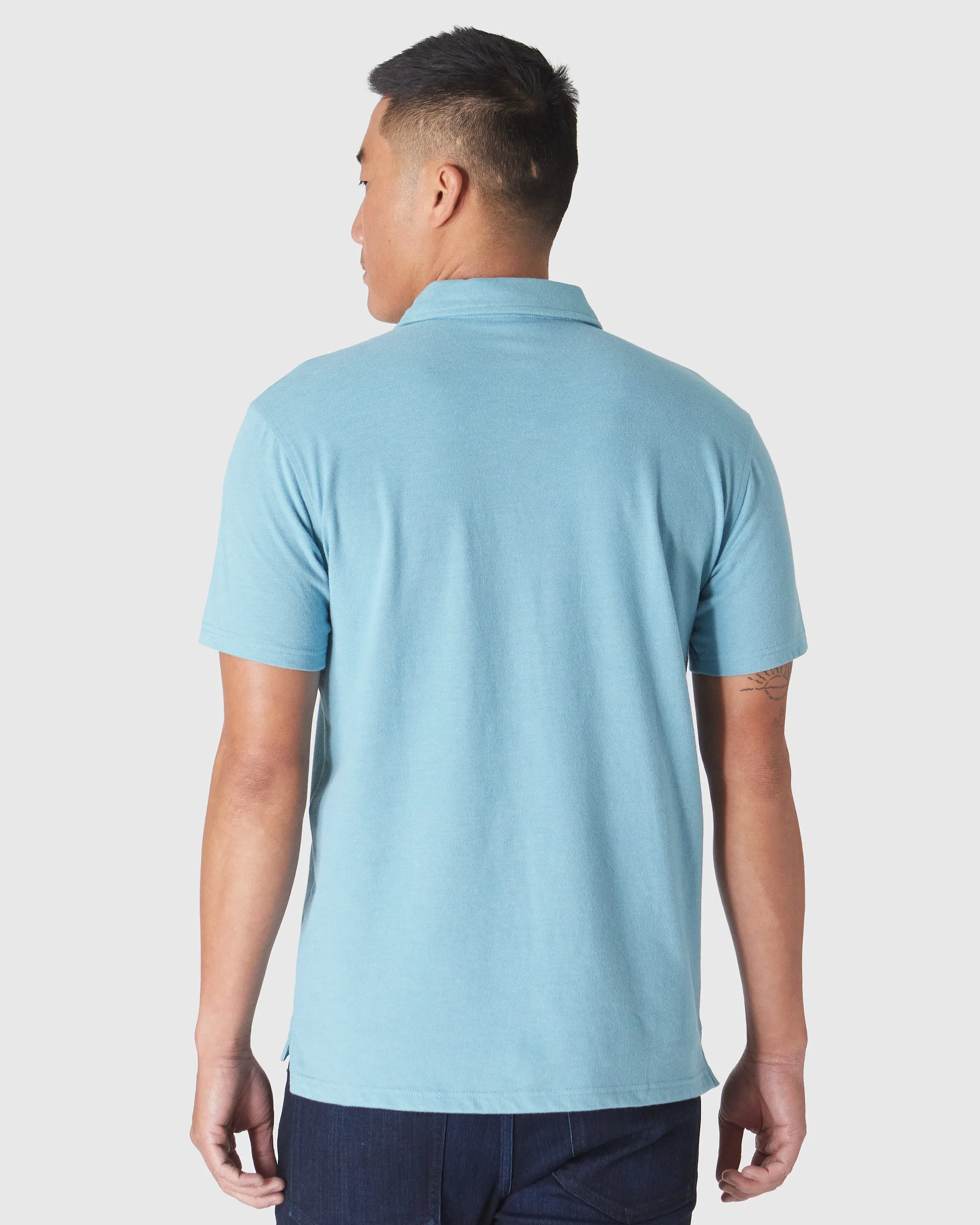 Heather Voyager Short Sleeve Polo sold by True Classic product image thumbnail 3