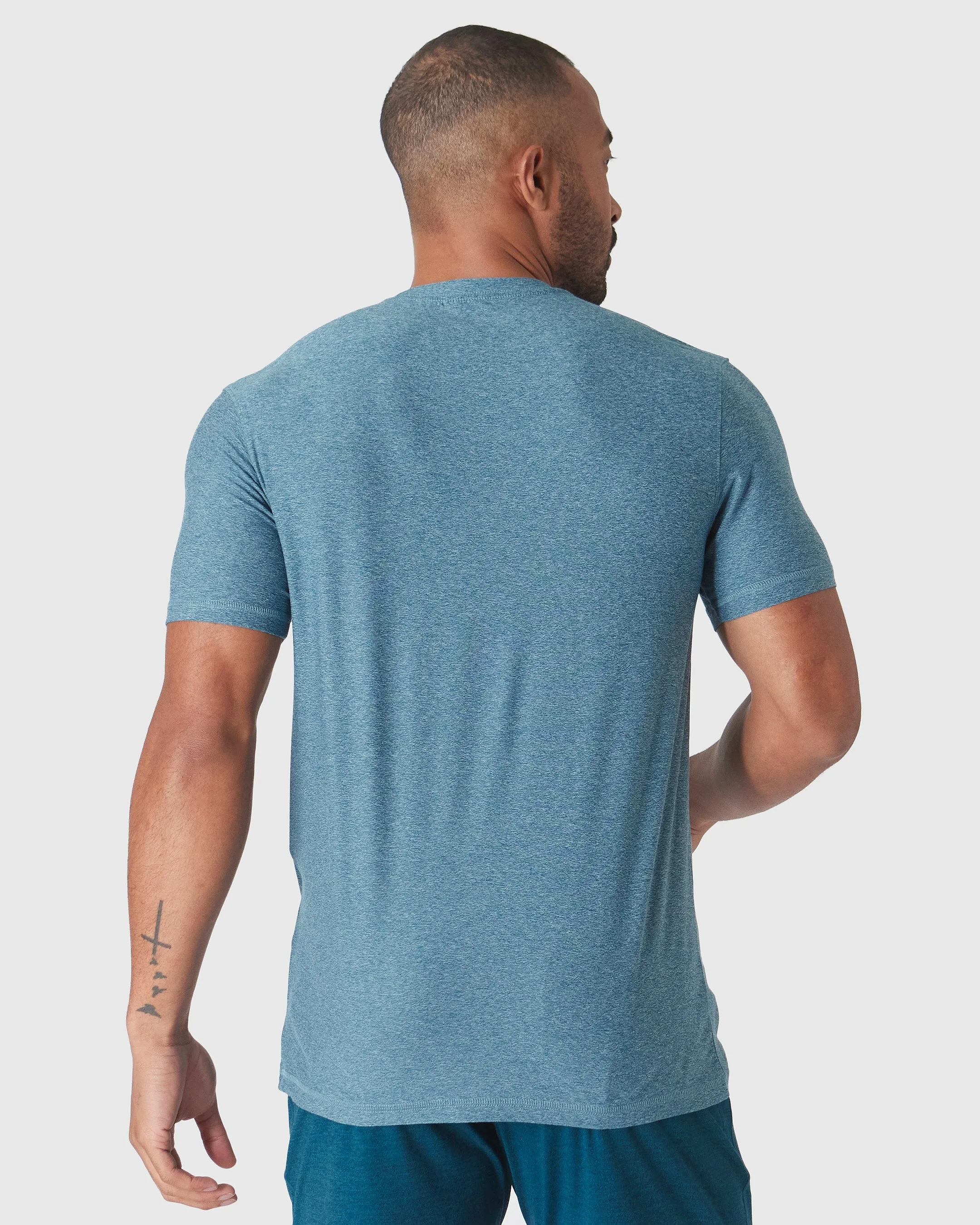 Heather Centurion Short Sleeve Active Crew Neck sold by True Classic product image thumbnail 3