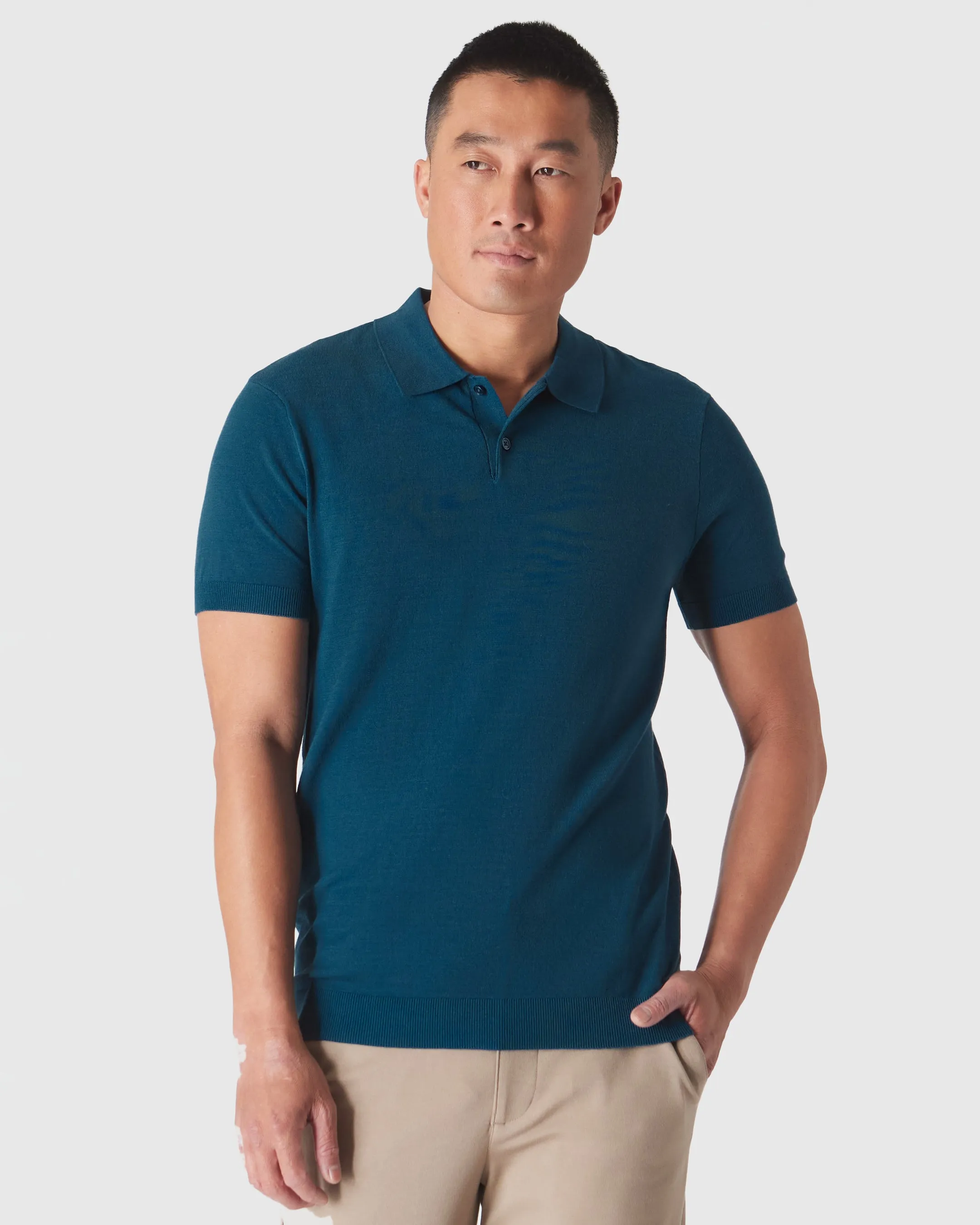 Centurion Short Sleeve Sweater Polo sold by True Classic