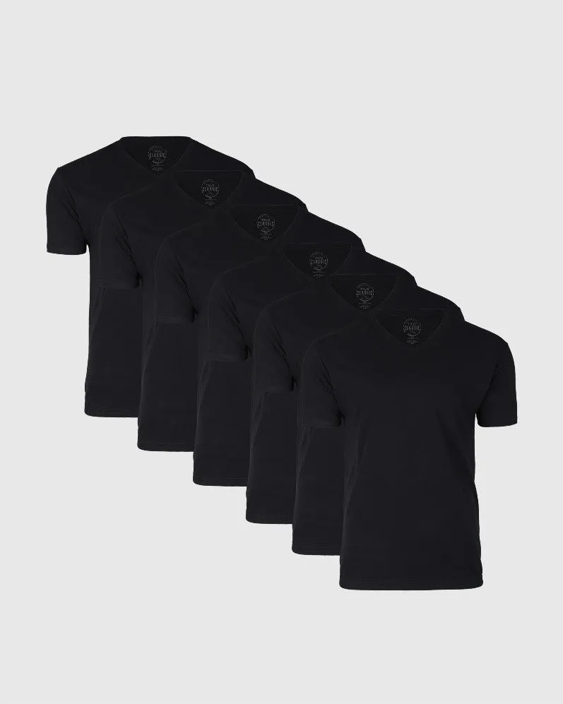 Black Classic V-Neck 6-Pack sold by True Classic