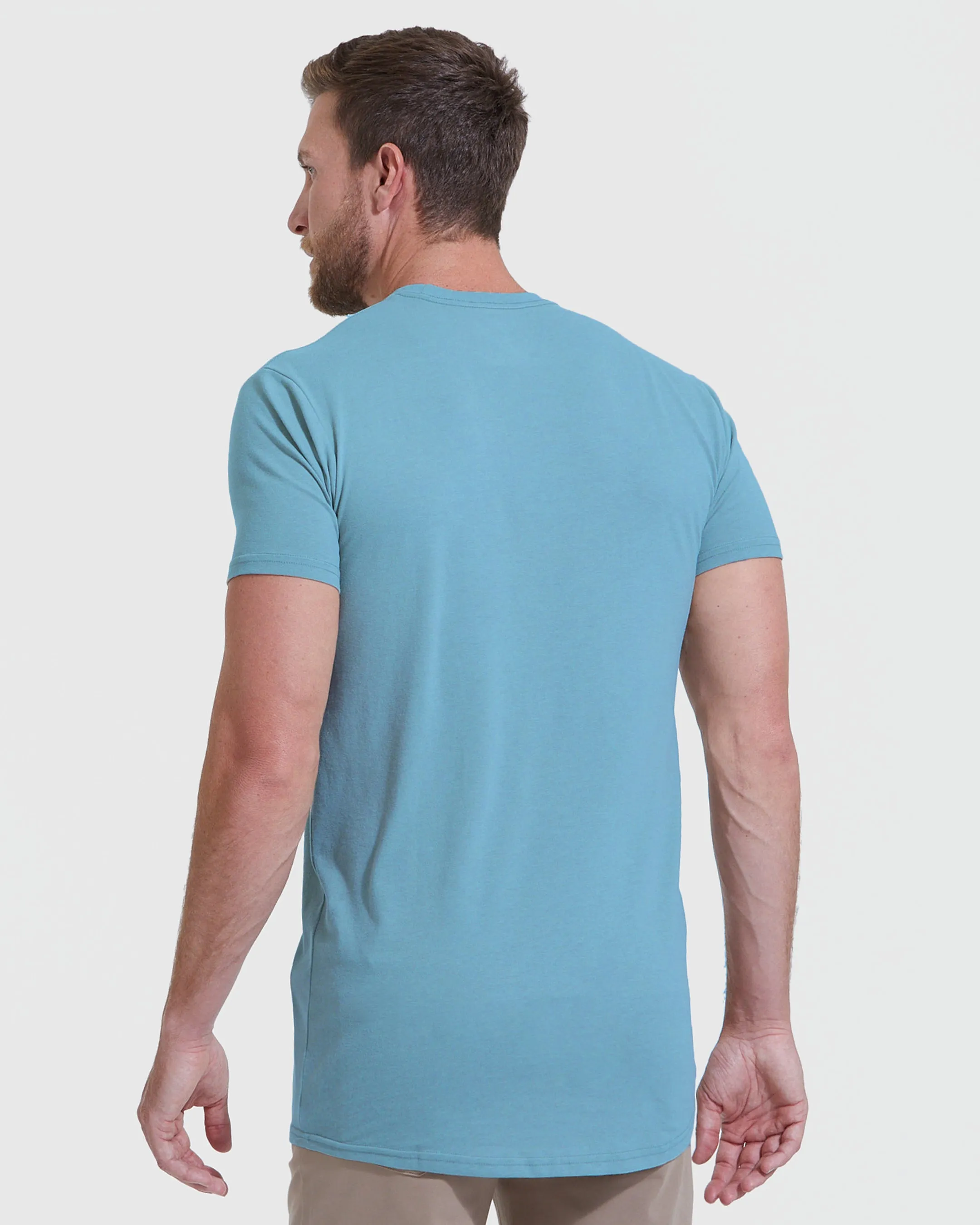 Heather Voyager Short Sleeve Tall Crew sold by True Classic product image thumbnail 3