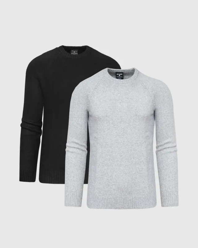 Dark Tones Crew Neck Sweater 2-Pack sold by True Classic