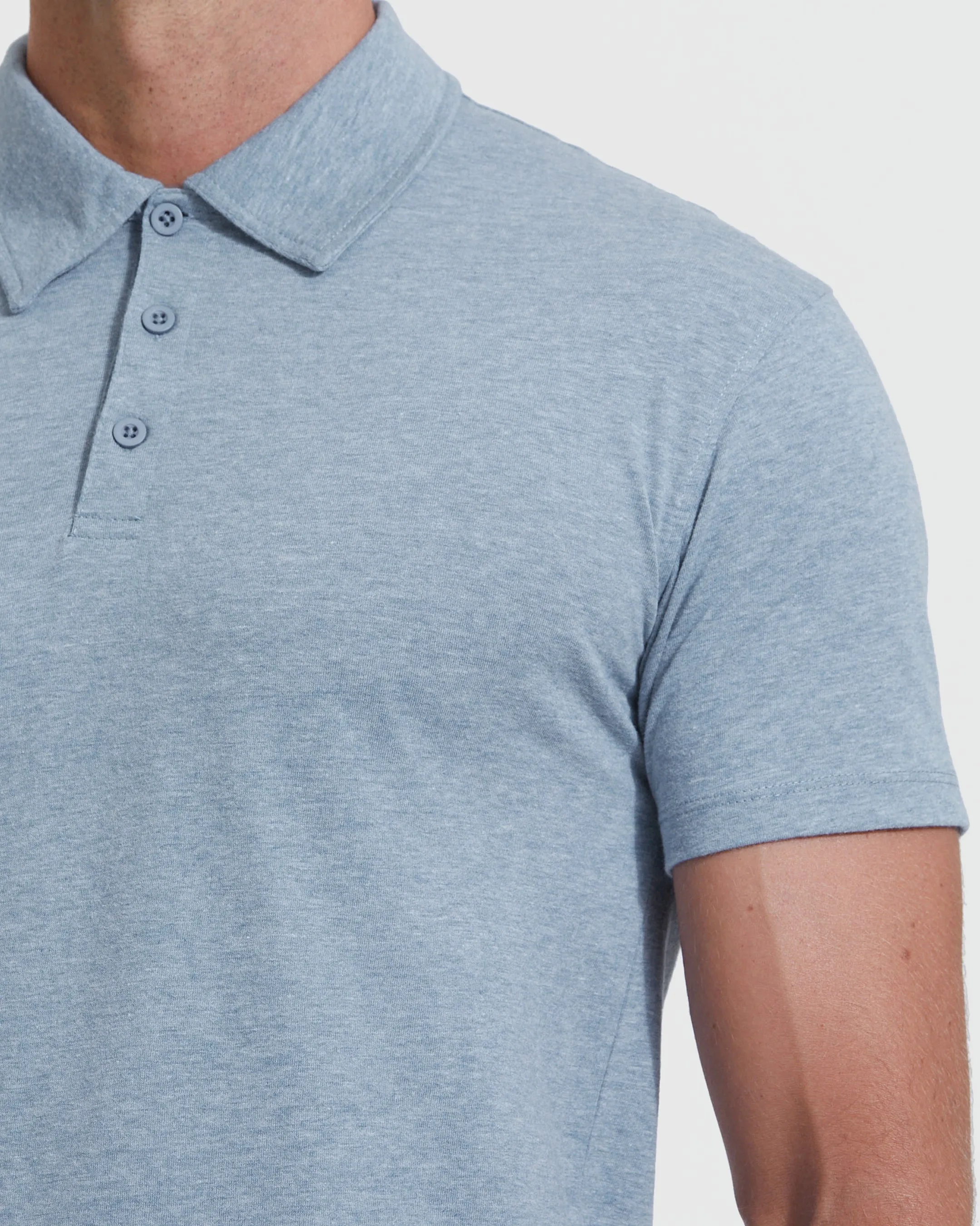 Heather Indigo Classic Polo sold by True Classic product image thumbnail 5