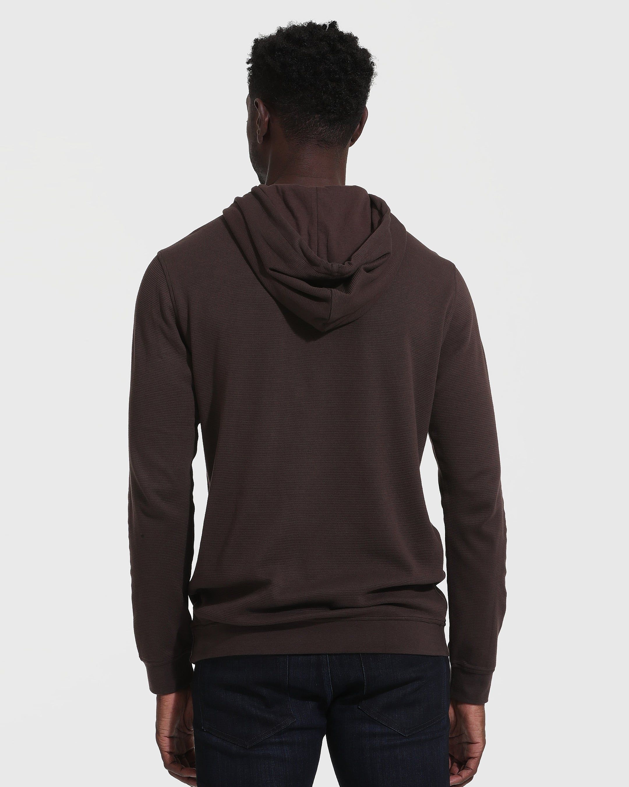 Dark Oak Waffle Hoodie sold by True Classic product image thumbnail 3