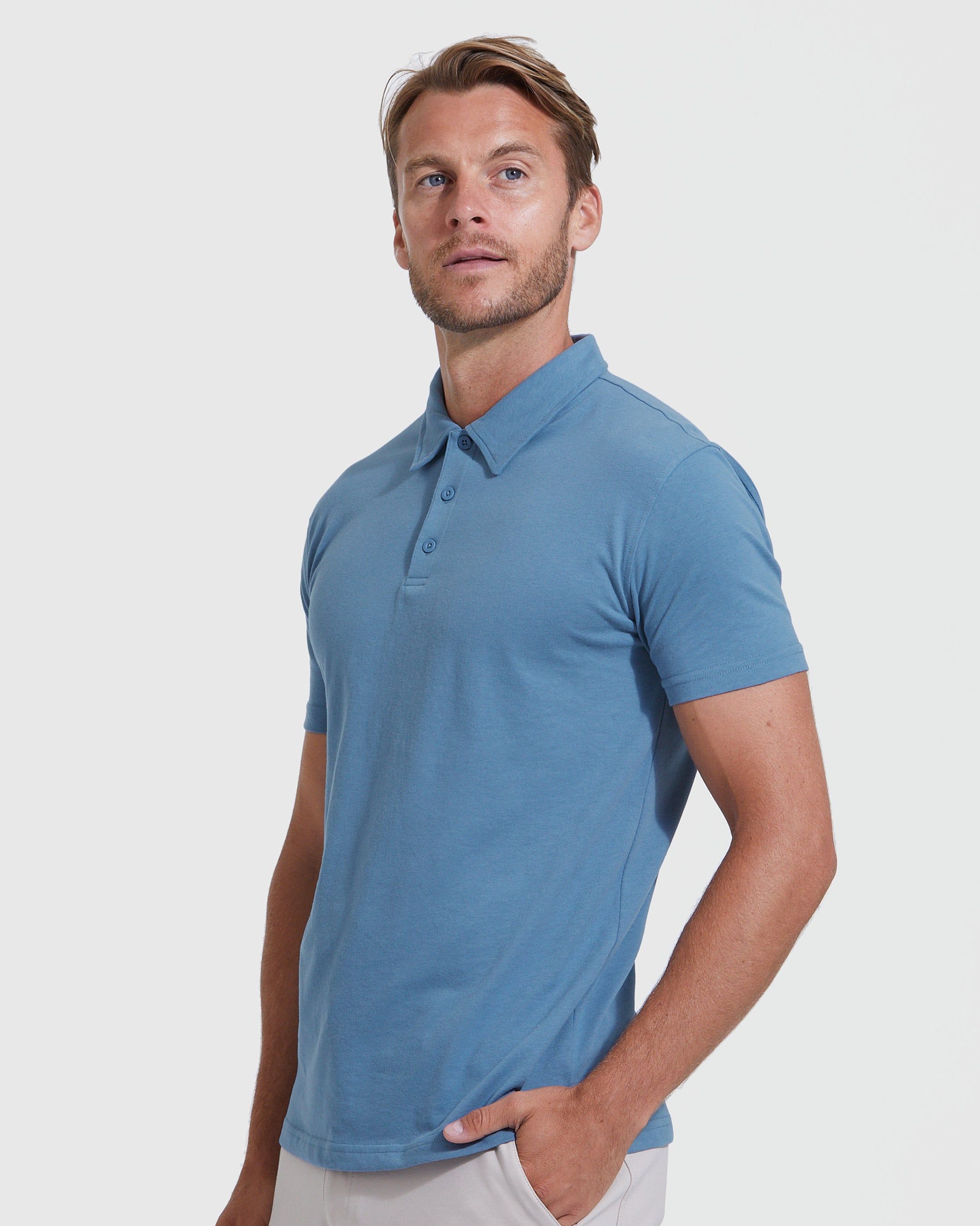 The Indigo Polo 3-Pack sold by True Classic product image thumbnail 3