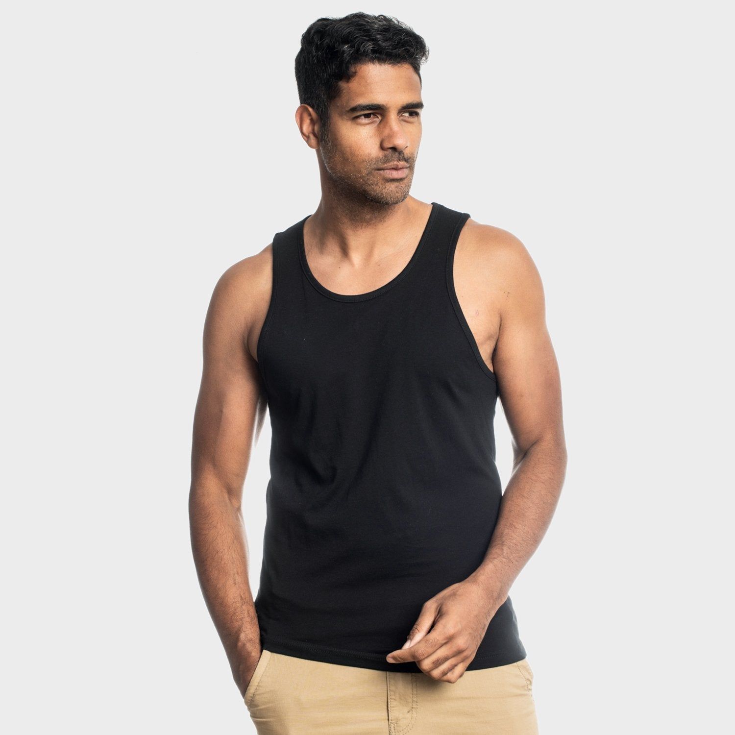 Black Tank Top sold by True Classic