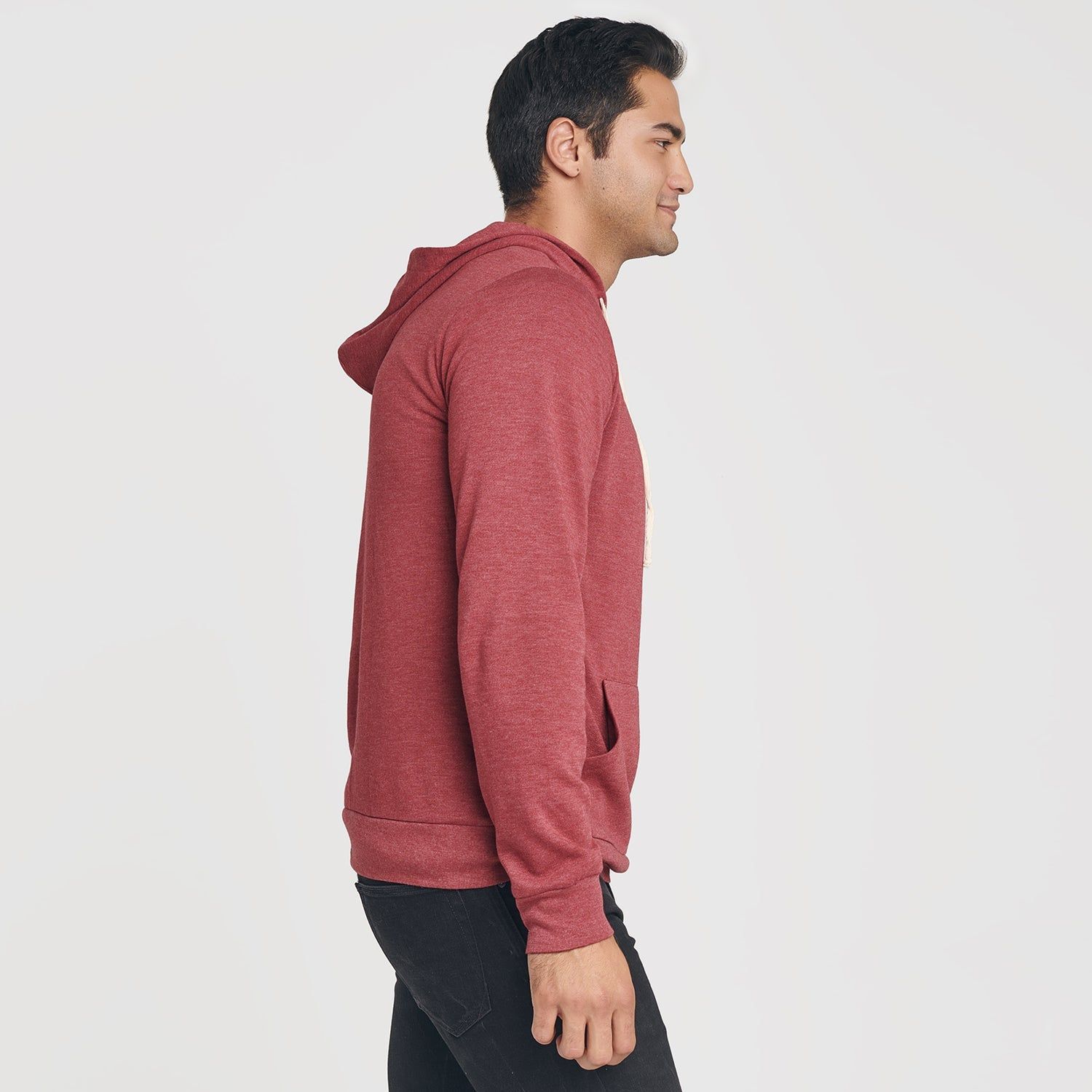 Cardinal Red Fleece Pull Over Hoodie sold by True Classic product image thumbnail 4