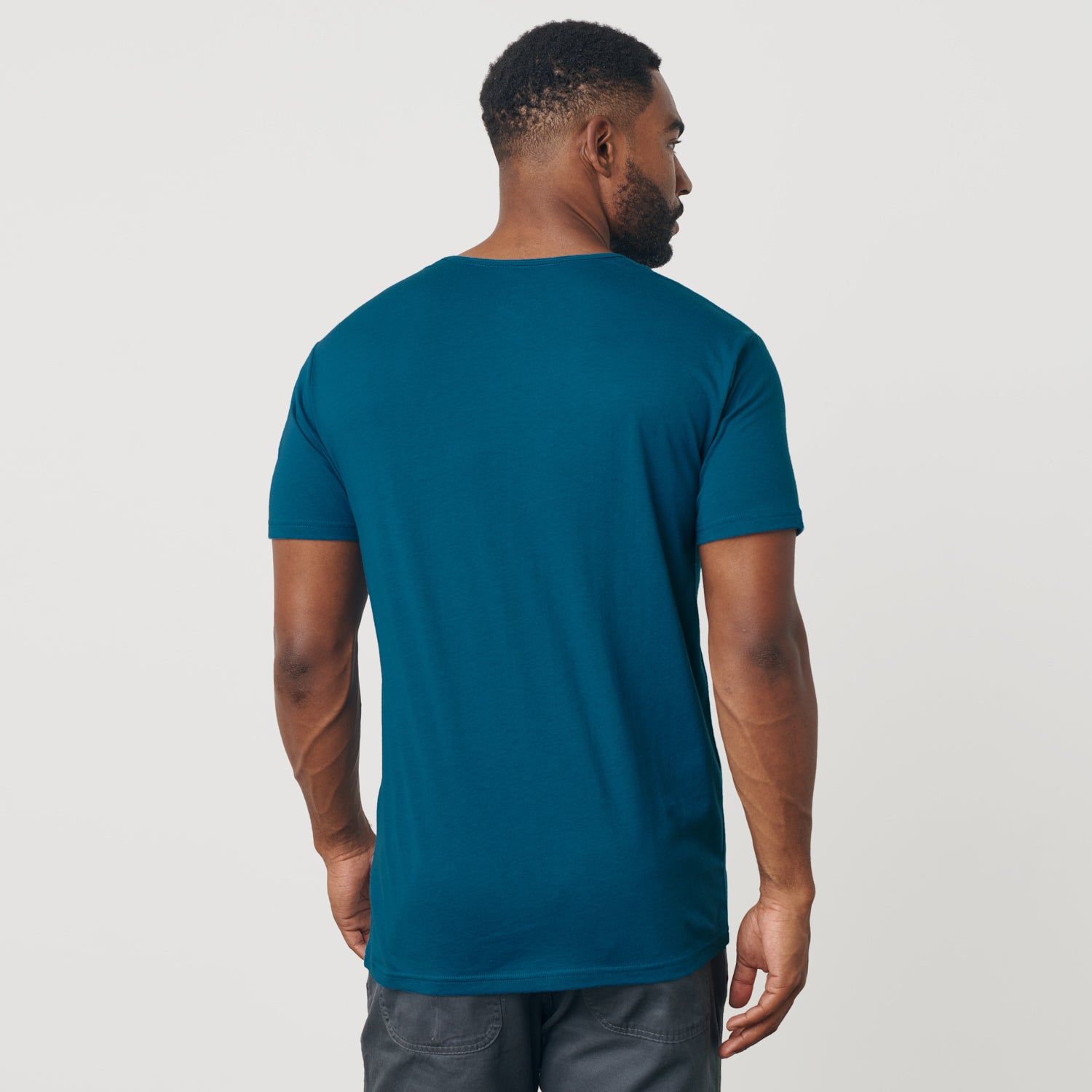 Teal Short Sleeve Henley sold by True Classic product image thumbnail 3