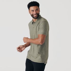 Heather Military Green Active Polo sold by True Classic