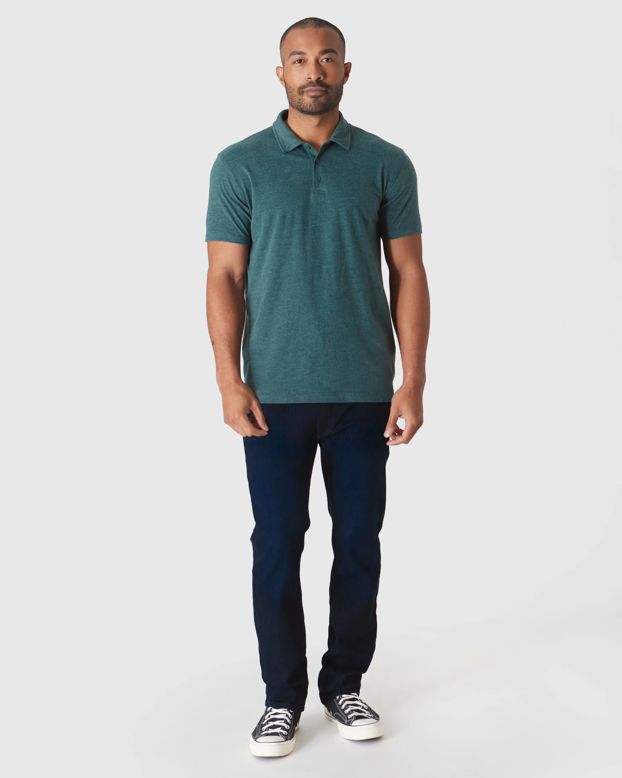 Heather Seafarer Classic Polo sold by True Classic product image thumbnail 4
