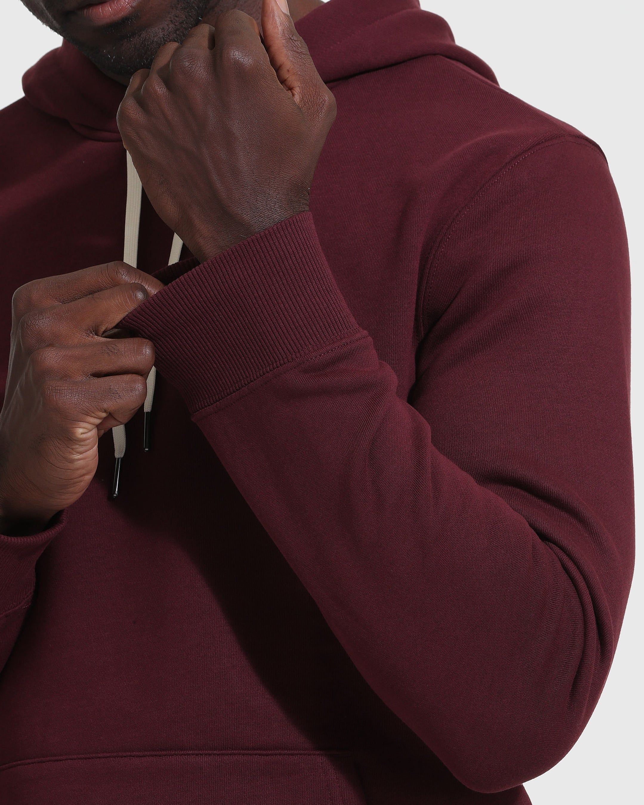 Mahogany Fleece French Terry Pullover Hoodie sold by True Classic product image thumbnail 5
