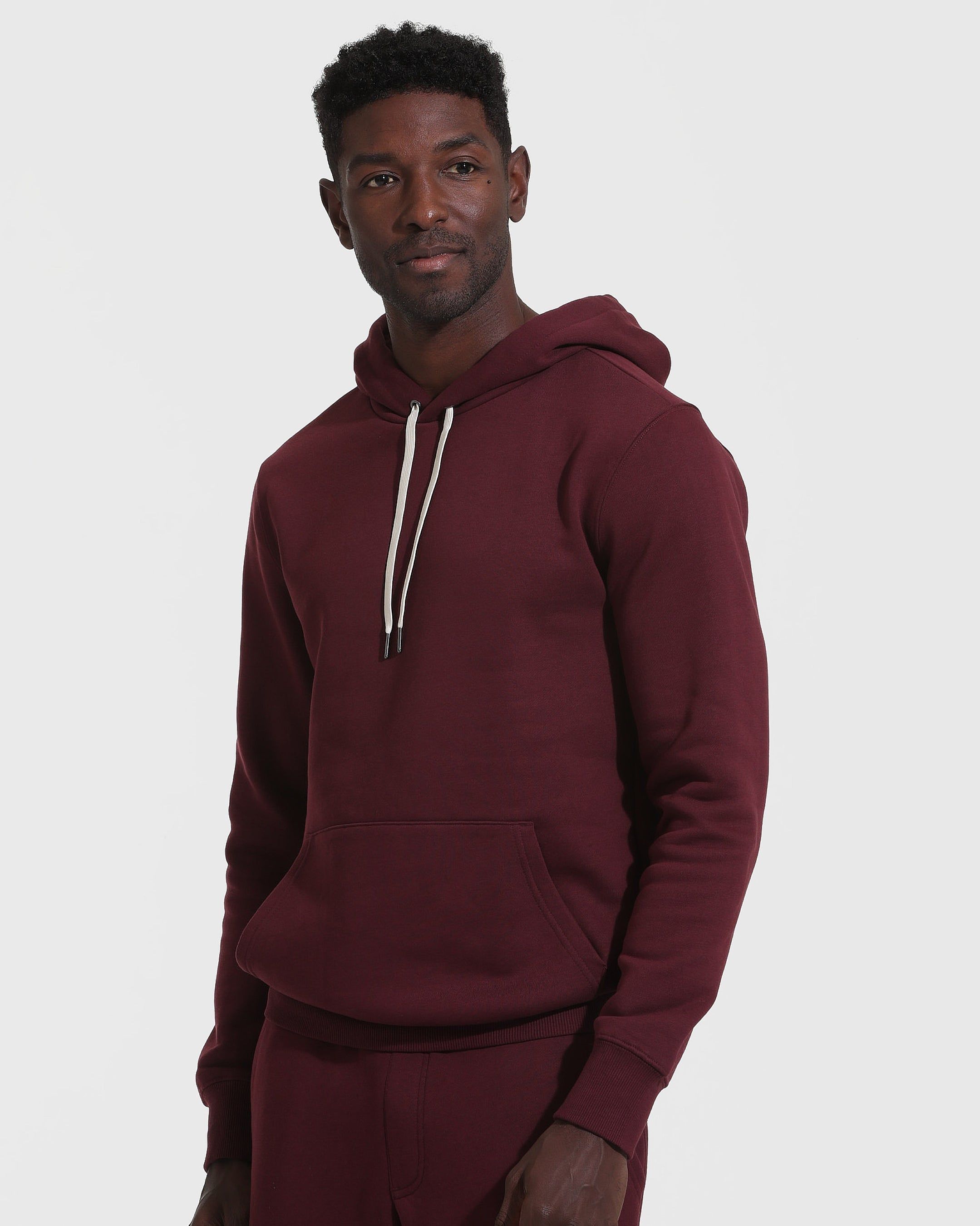 Mahogany Fleece French Terry Pullover Hoodie sold by True Classic product image thumbnail 3