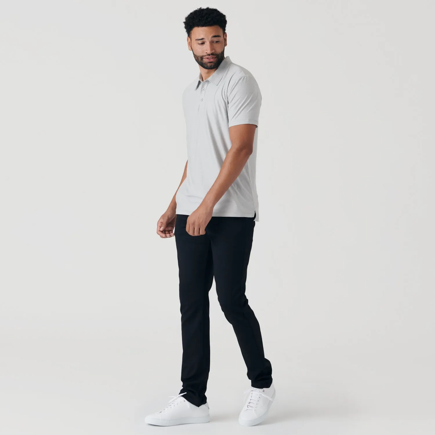 Heather Light Gray Active Polo sold by True Classic product image thumbnail 5