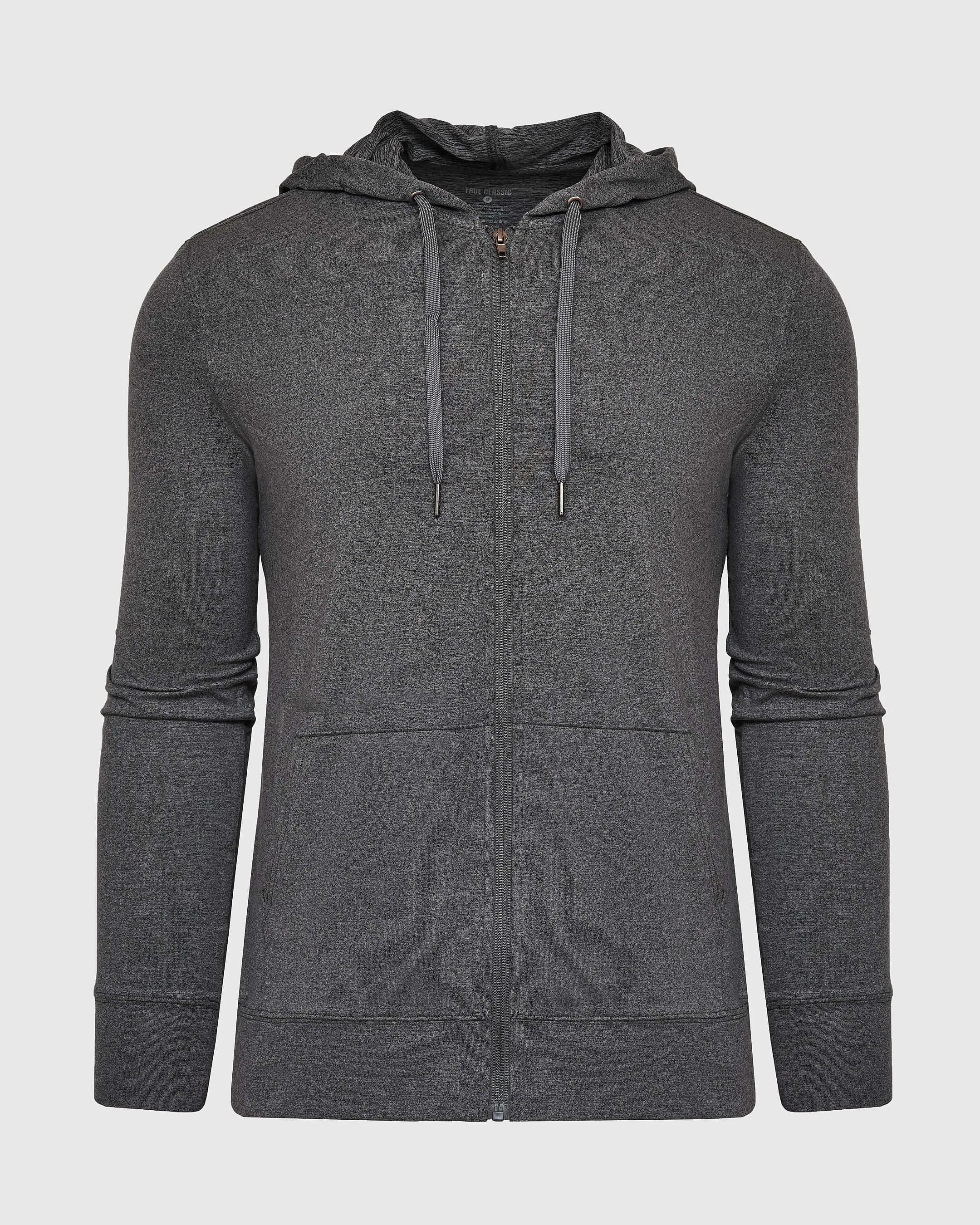 Charcoal Heather Active Comfort Full Zip Hoodie sold by True Classic product image thumbnail 2