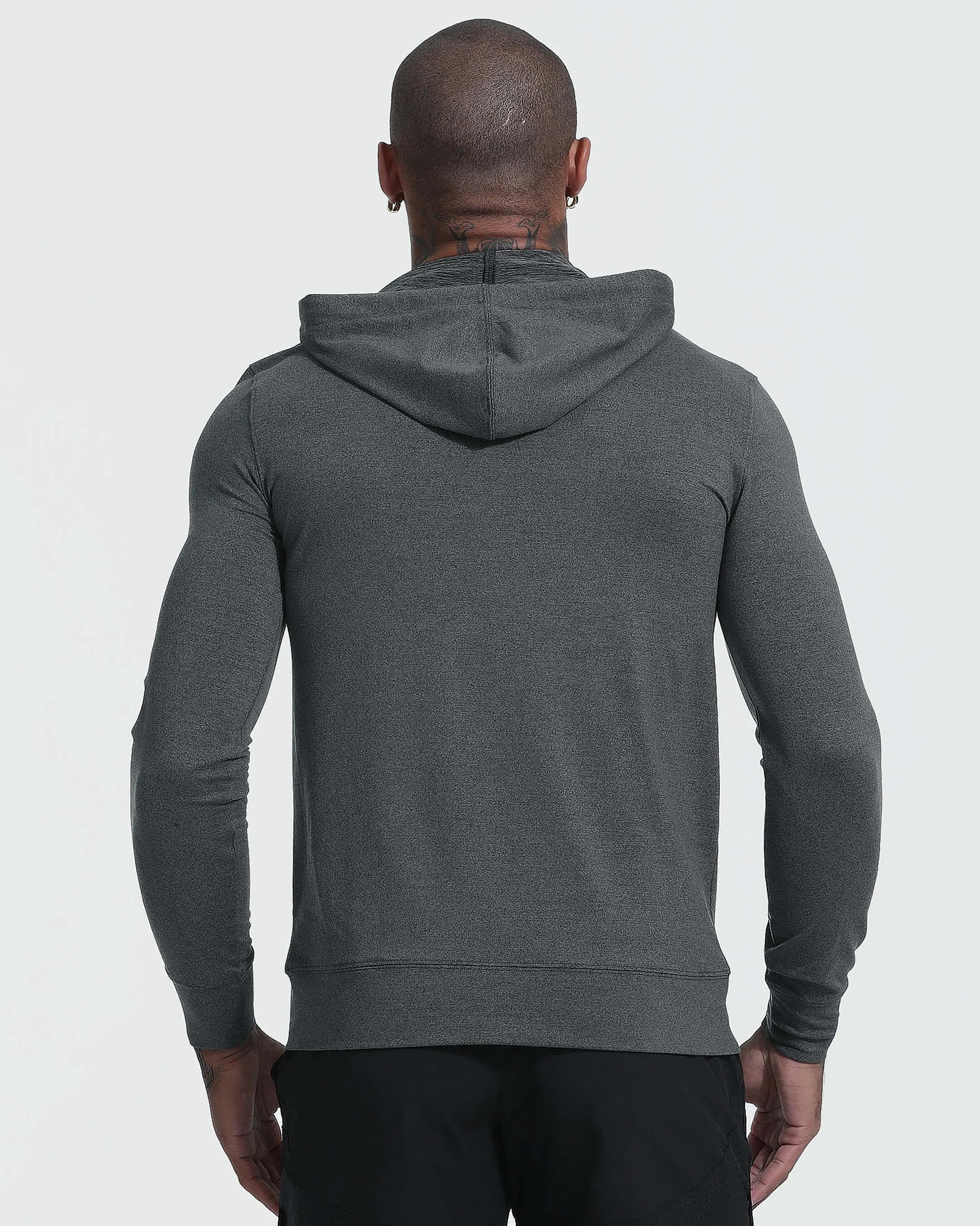 Charcoal Heather Active Comfort Full Zip Hoodie sold by True Classic product image thumbnail 3