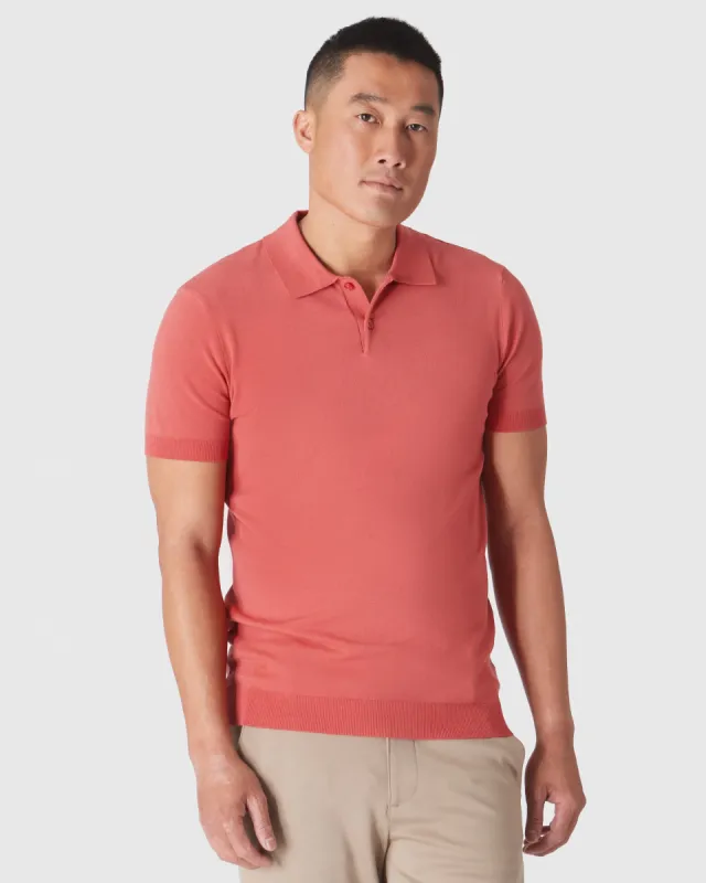 Garnet Short Sleeve Sweater Polo sold by True Classic