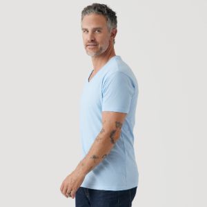 Oxford Blue V-Neck T-Shirt sold by True Classic