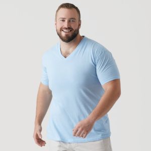 Oxford Blue V-Neck T-Shirt sold by True Classic
