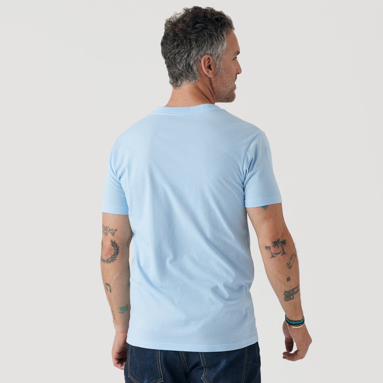 Oxford Blue V-Neck T-Shirt sold by True Classic product image thumbnail 3