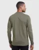 Heather Military Green Classic Long Sleeve Crew Neck sold by True Classic