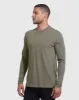 Heather Military Green Classic Long Sleeve Crew Neck sold by True Classic