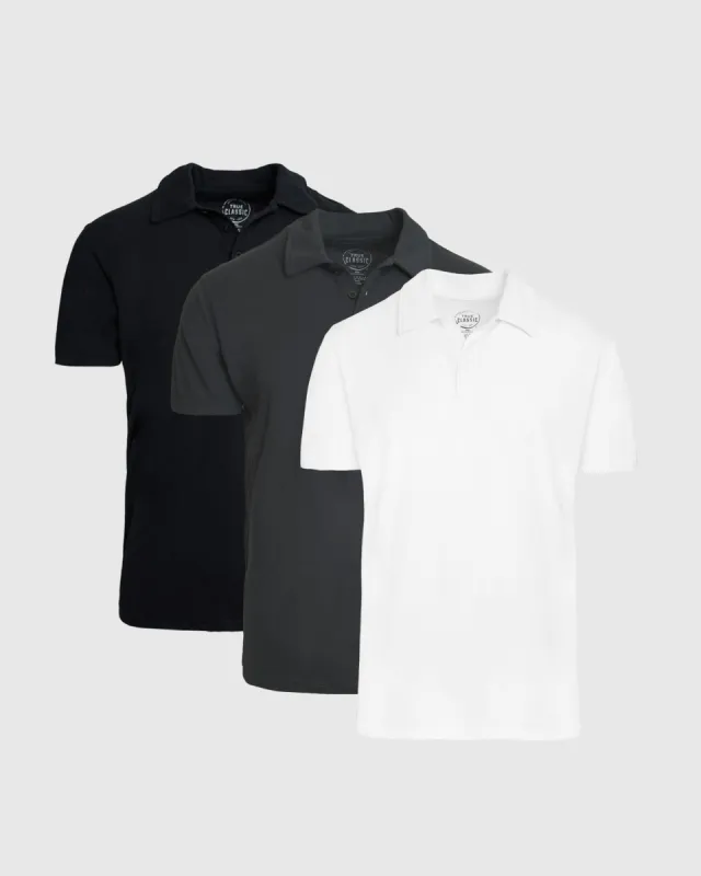 Classic Short Sleeve Polo 3-Pack sold by True Classic