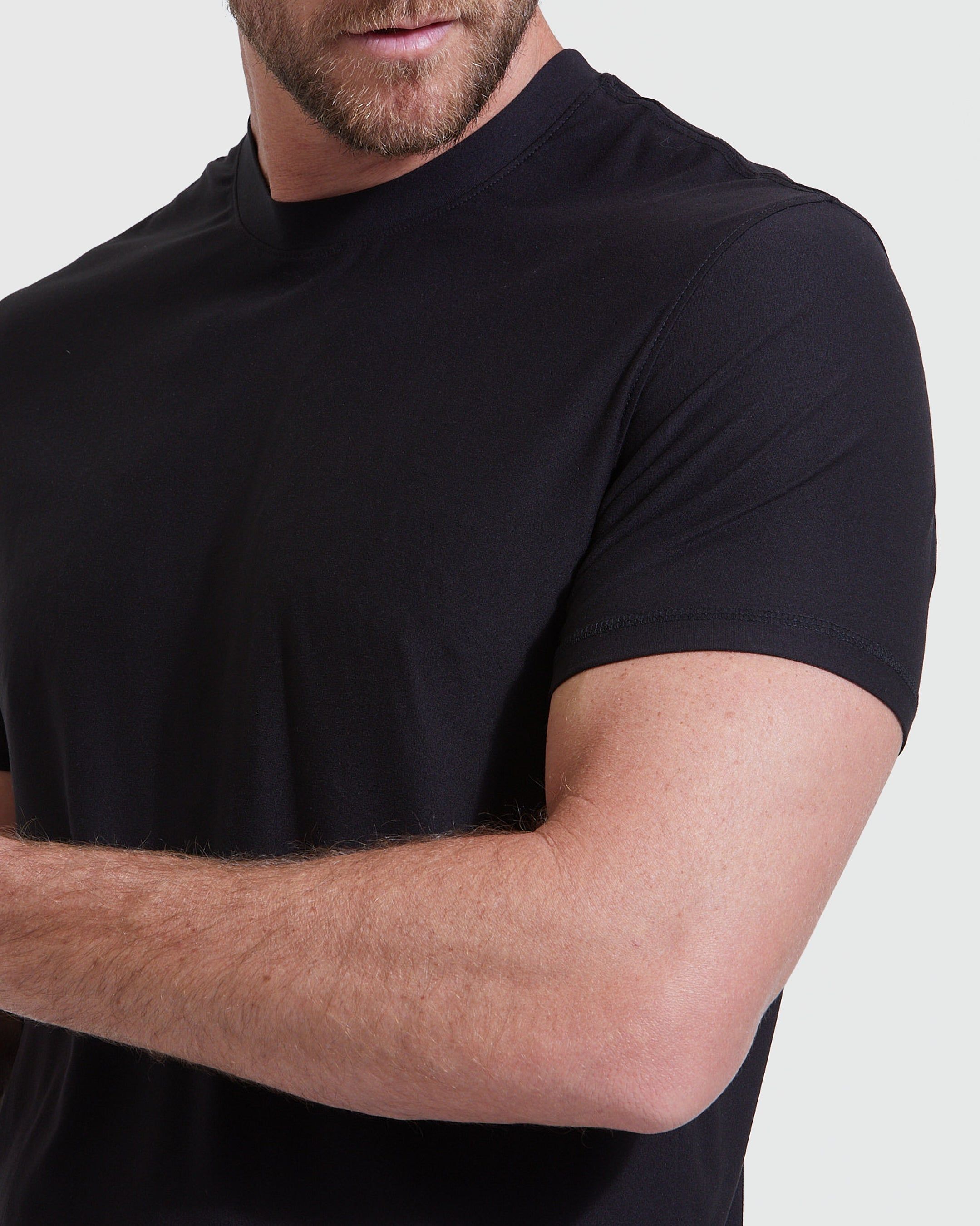 Black Tall Active Crew Neck sold by True Classic product image thumbnail 5