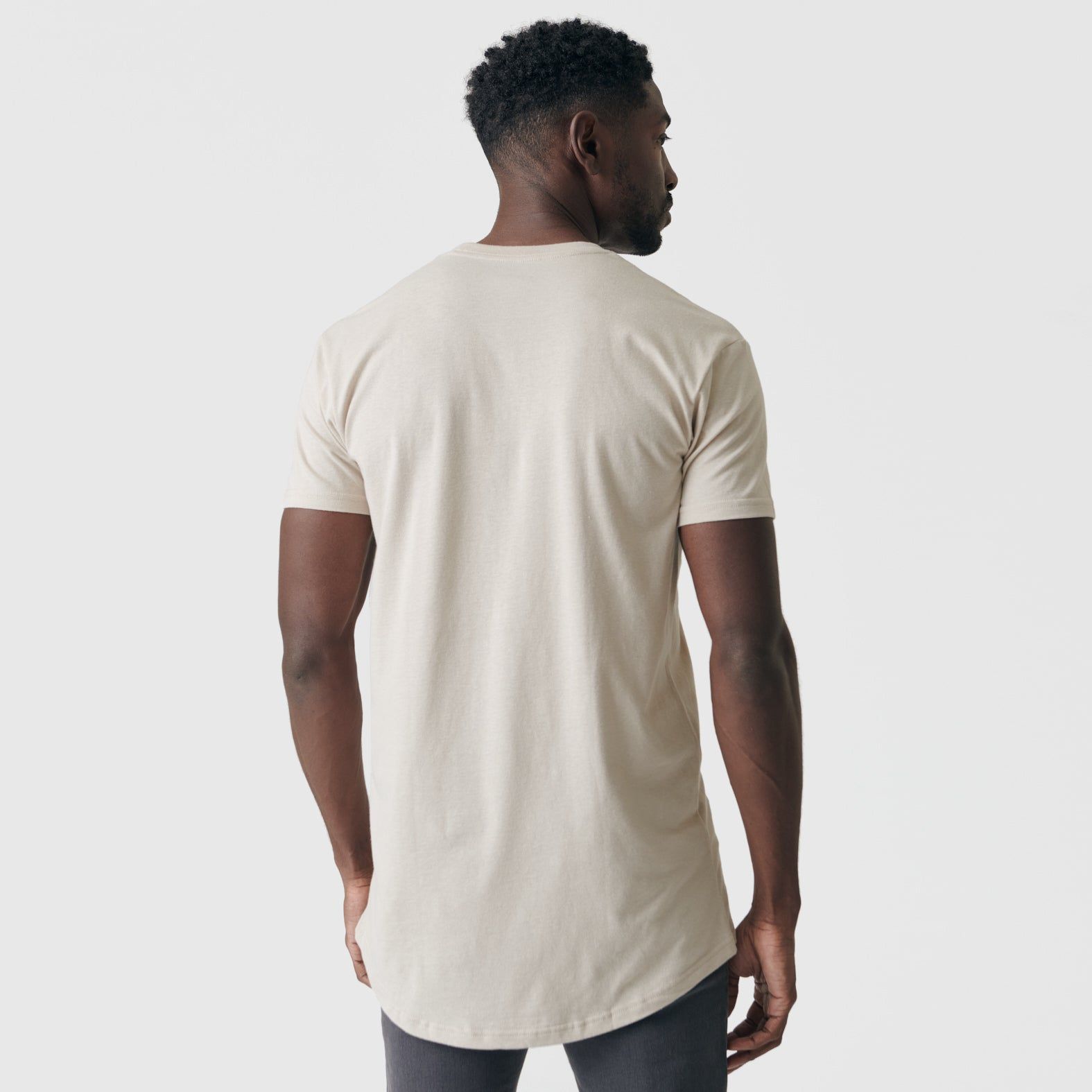 Sandstone Tall Round Hem Crew Neck T-Shirt sold by True Classic product image thumbnail 3