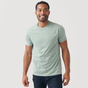 Heather Sage Crew Neck T-Shirt sold by True Classic