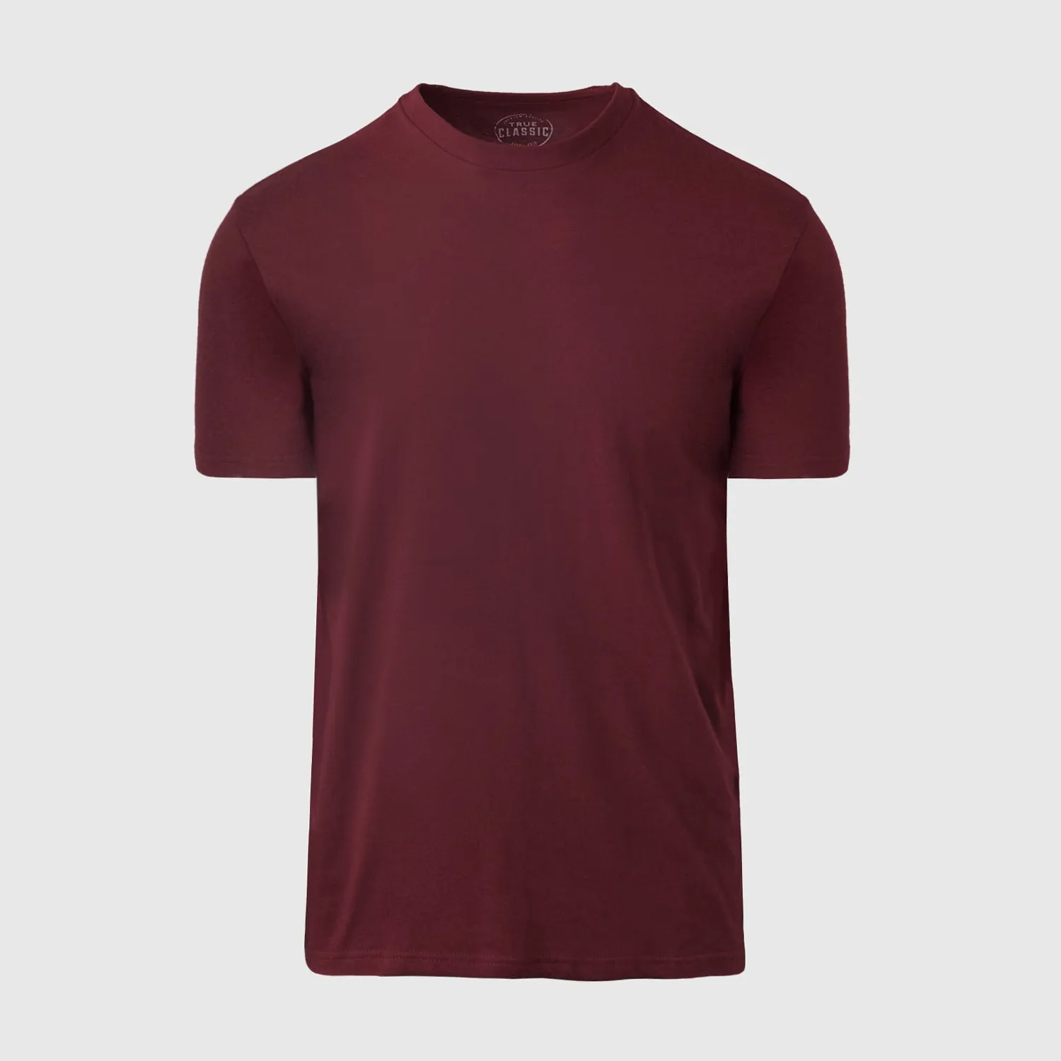 Burgundy Short Sleeve Crew Neck Tee sold by True Classic product image thumbnail 2