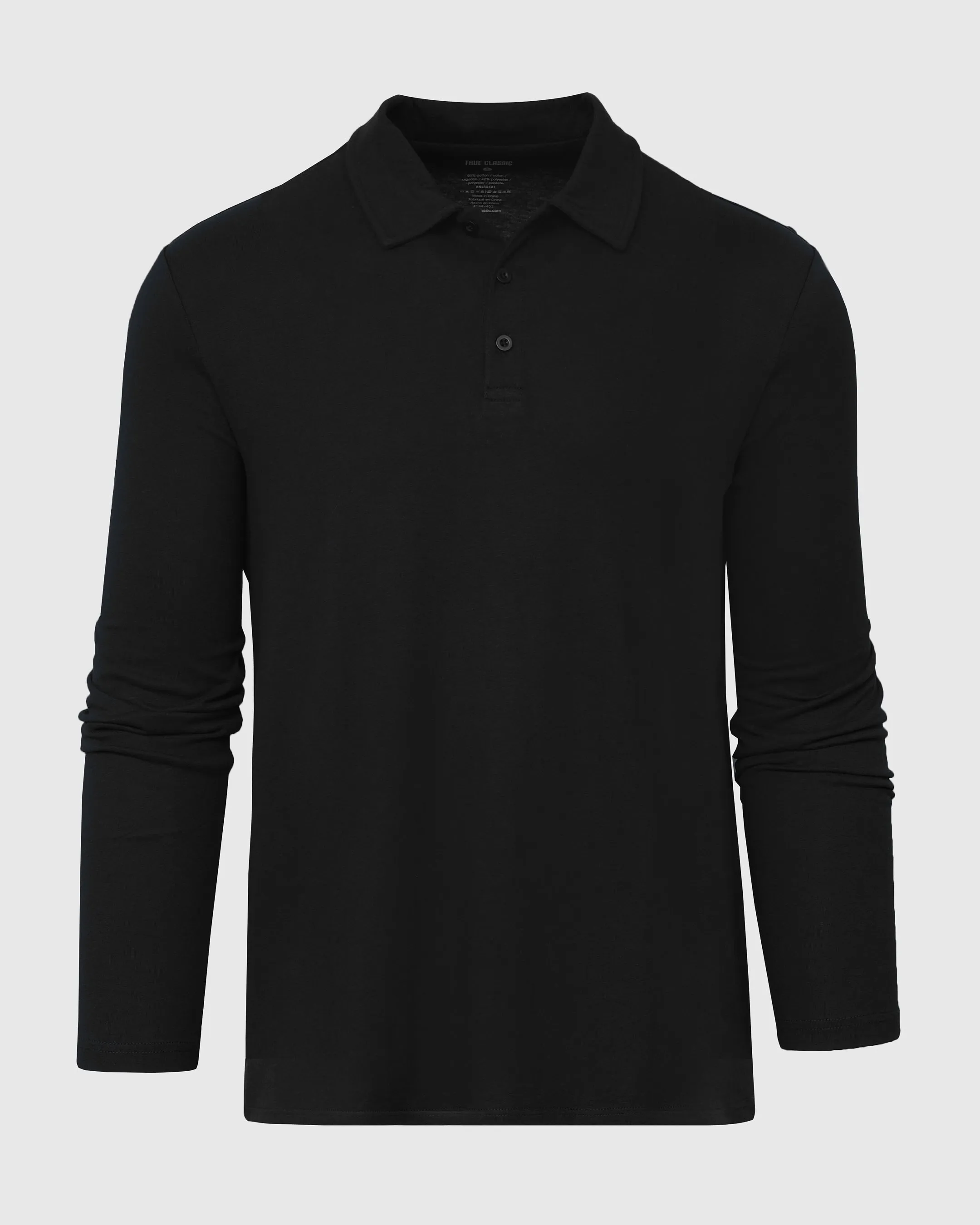 Black Long Sleeve Polo sold by True Classic product image thumbnail 2