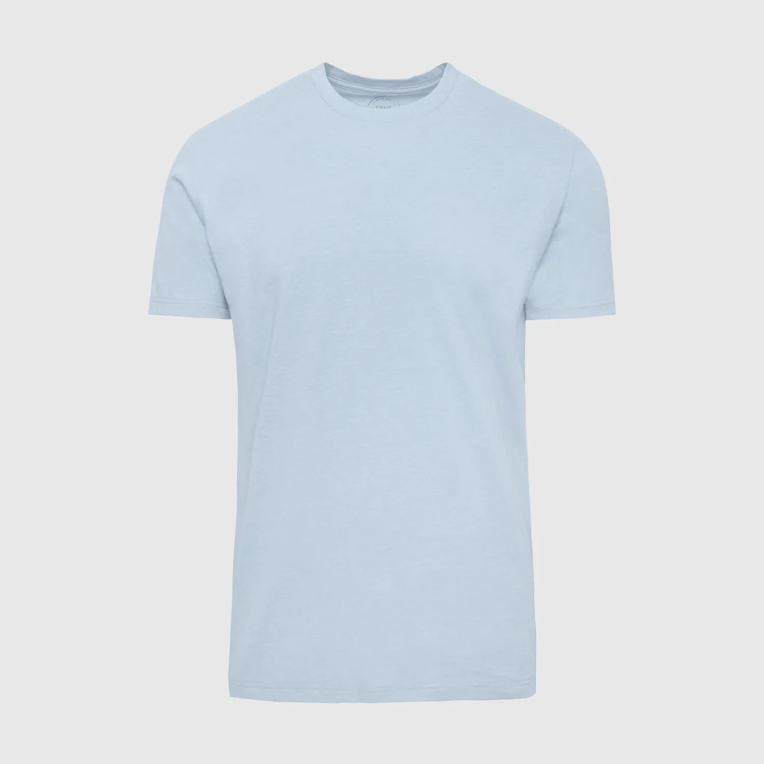 Heather Pale Blue Short Sleeve Crew Neck Tee sold by True Classic product image thumbnail 2