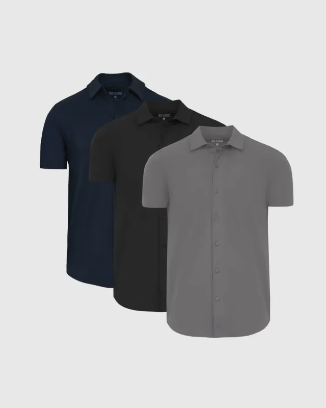 Short Sleeve Button Up Color 3-Pack sold by True Classic