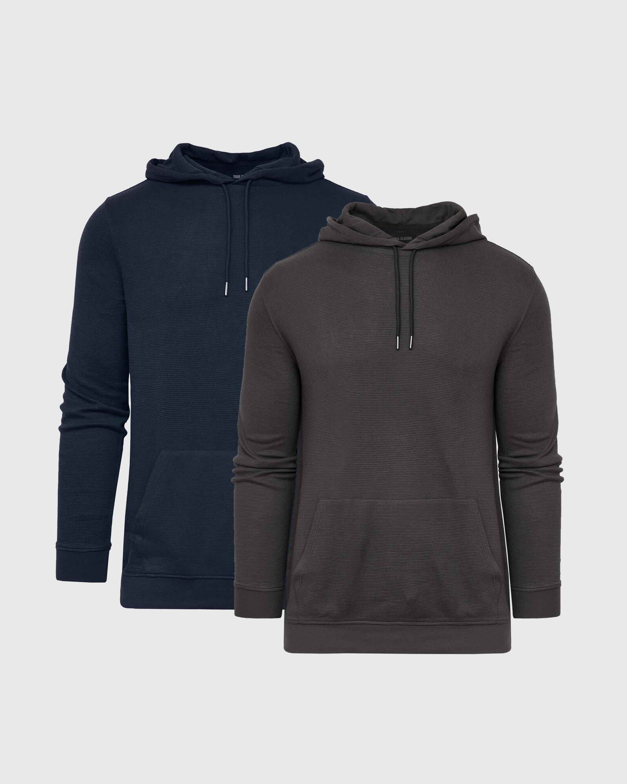 Dark Tones Waffle Hoodie 2-Pack sold by True Classic